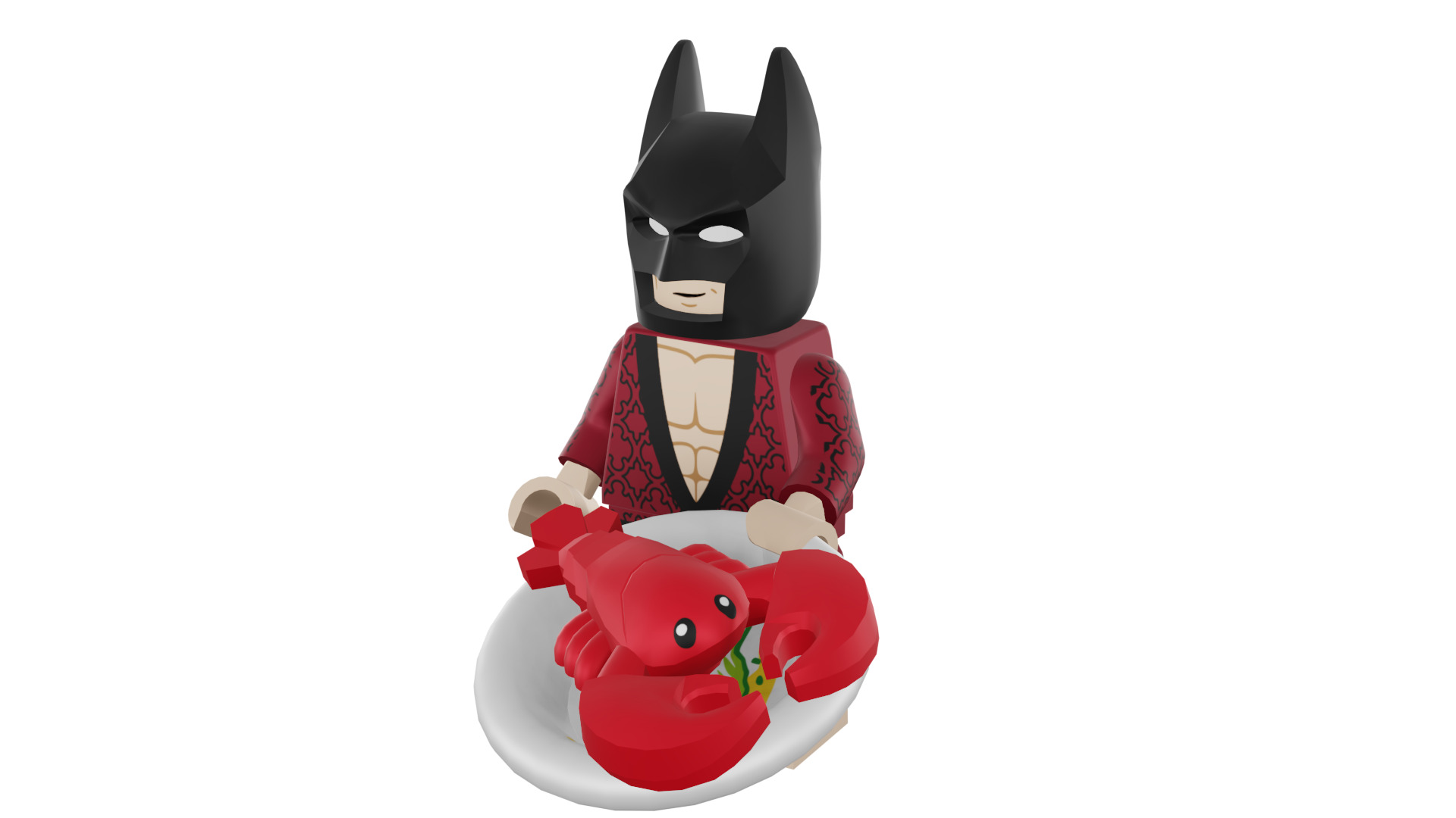 3D print minifigure - 71017-1 Lobster-Lovin Batman 3D print model_49