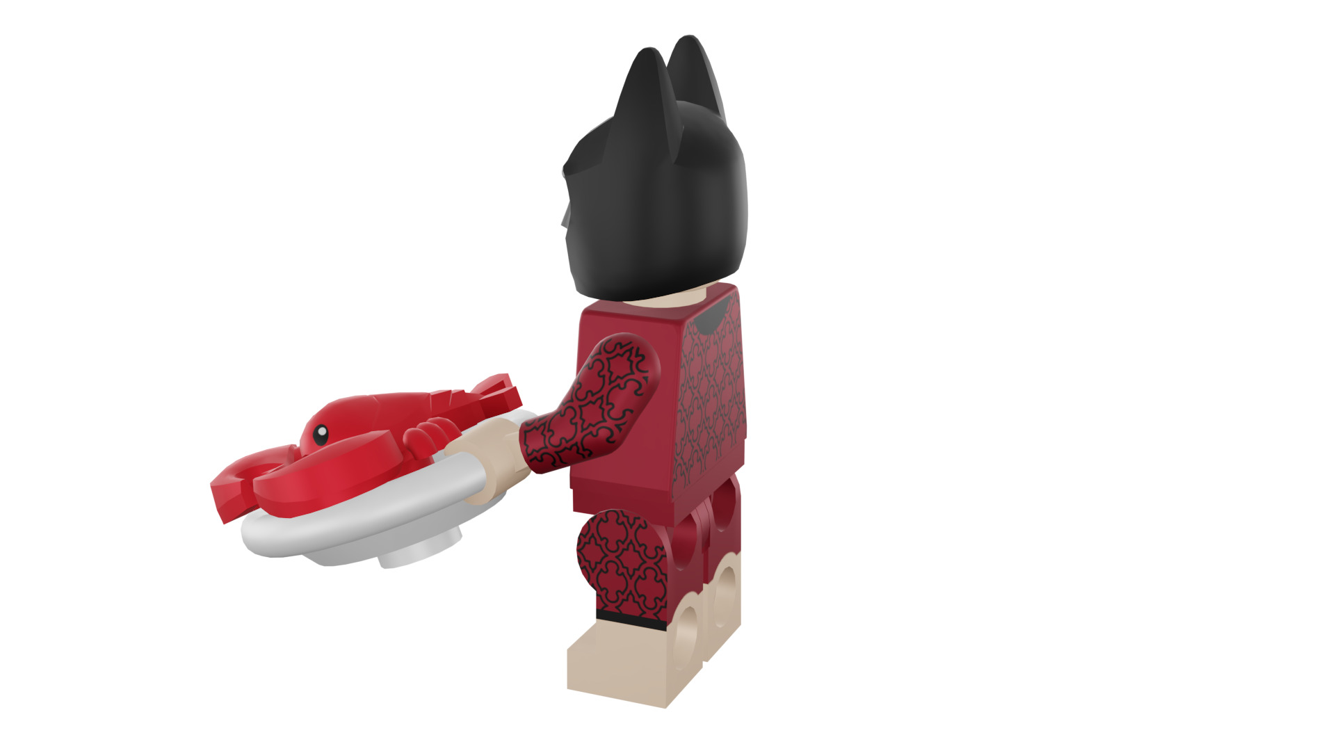 3D print minifigure - 71017-1 Lobster-Lovin Batman 3D print model_39