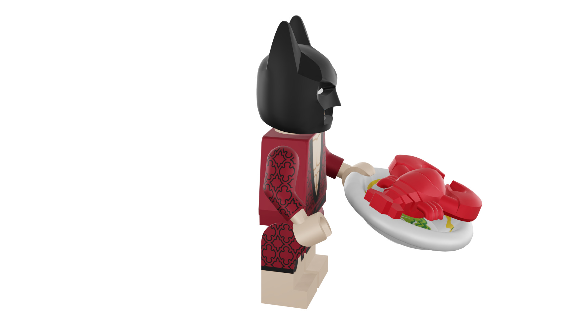 3D print minifigure - 71017-1 Lobster-Lovin Batman 3D print model_18