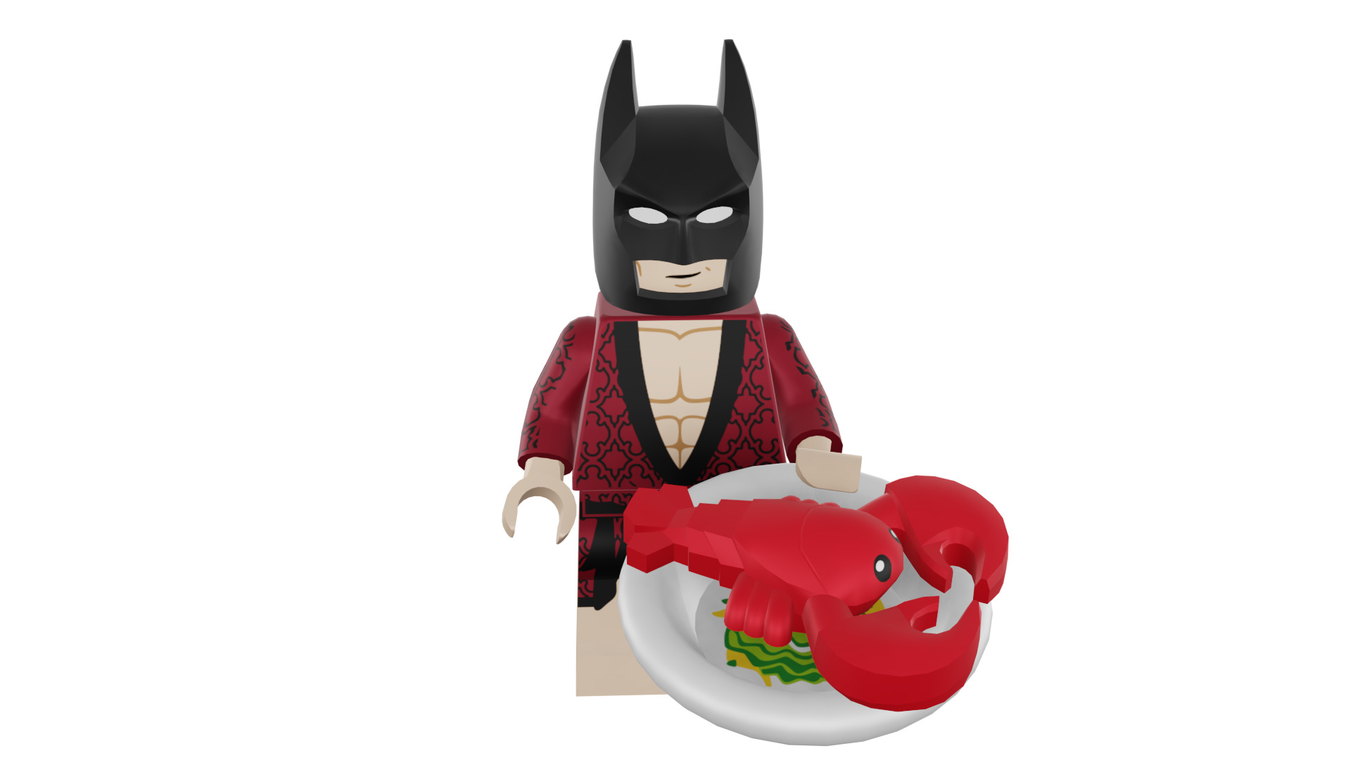 3D print minifigure - 71017-1 Lobster-Lovin Batman 3D print model_53