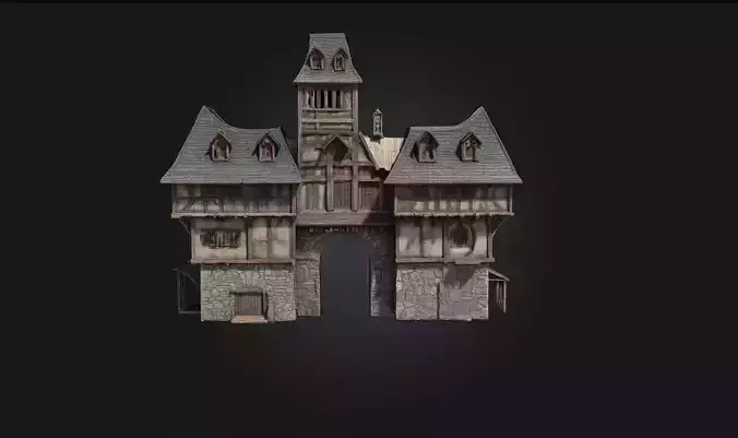 Medieval Fortress Model  Stronghold of the Old World