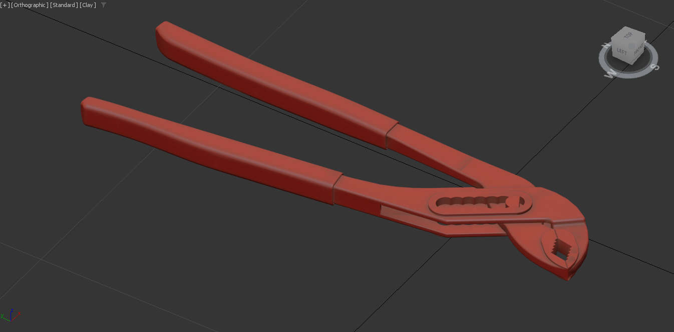 Professional Pipe Wrench 3D Model FREE Download High-Quality Free low-poly 3D model_5