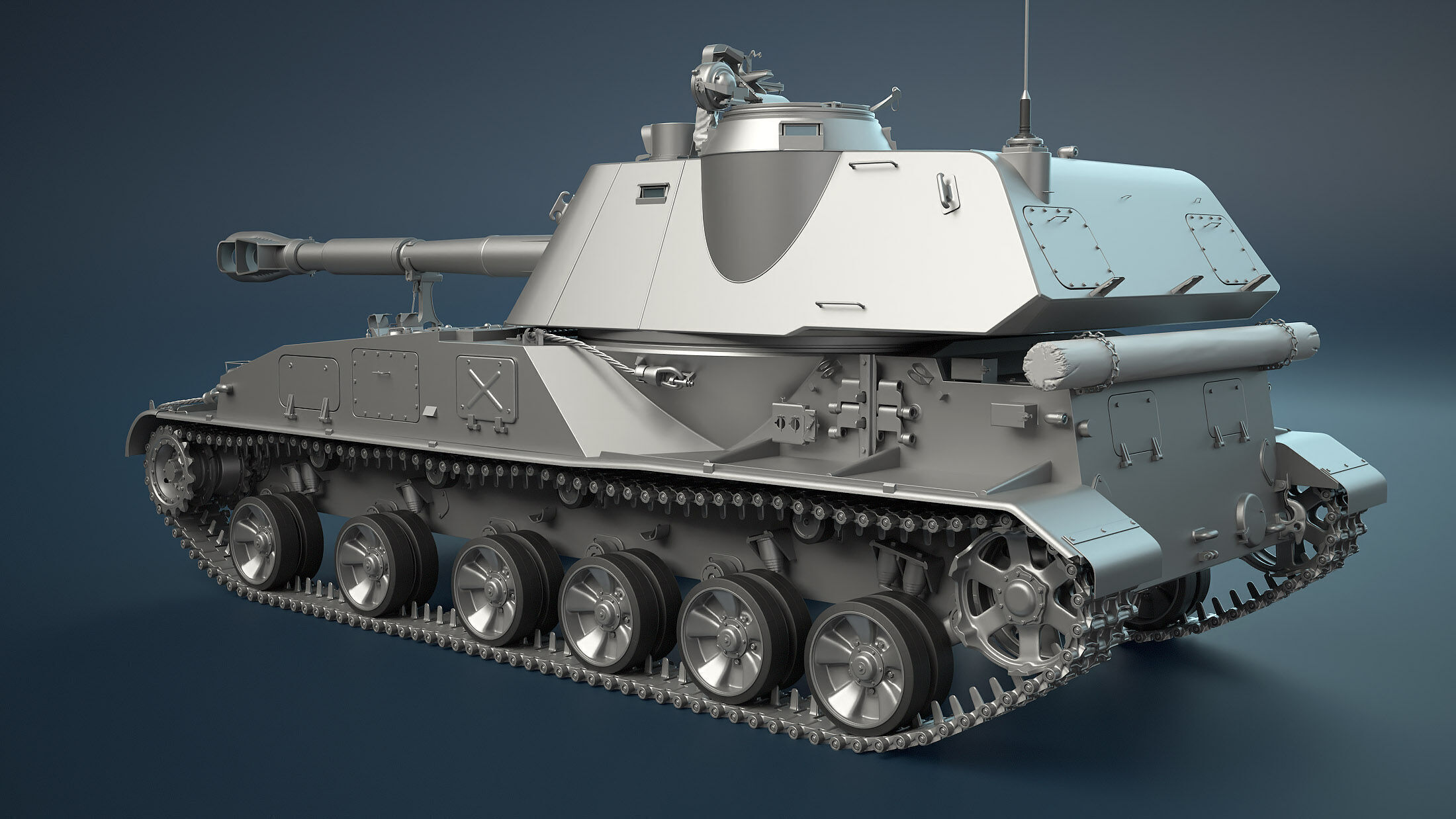 2S3 Akatsiya High-Poly 3D model_2