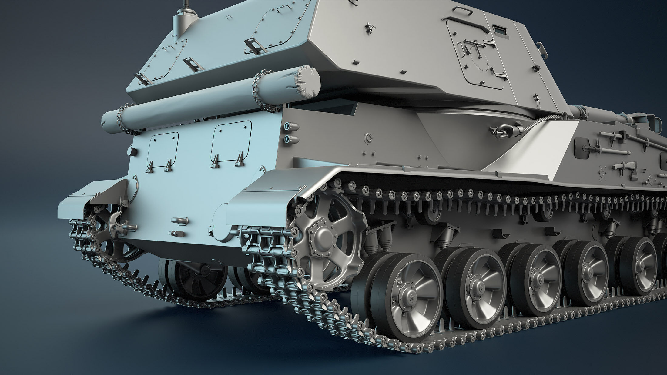 2S3 Akatsiya High-Poly 3D model_7