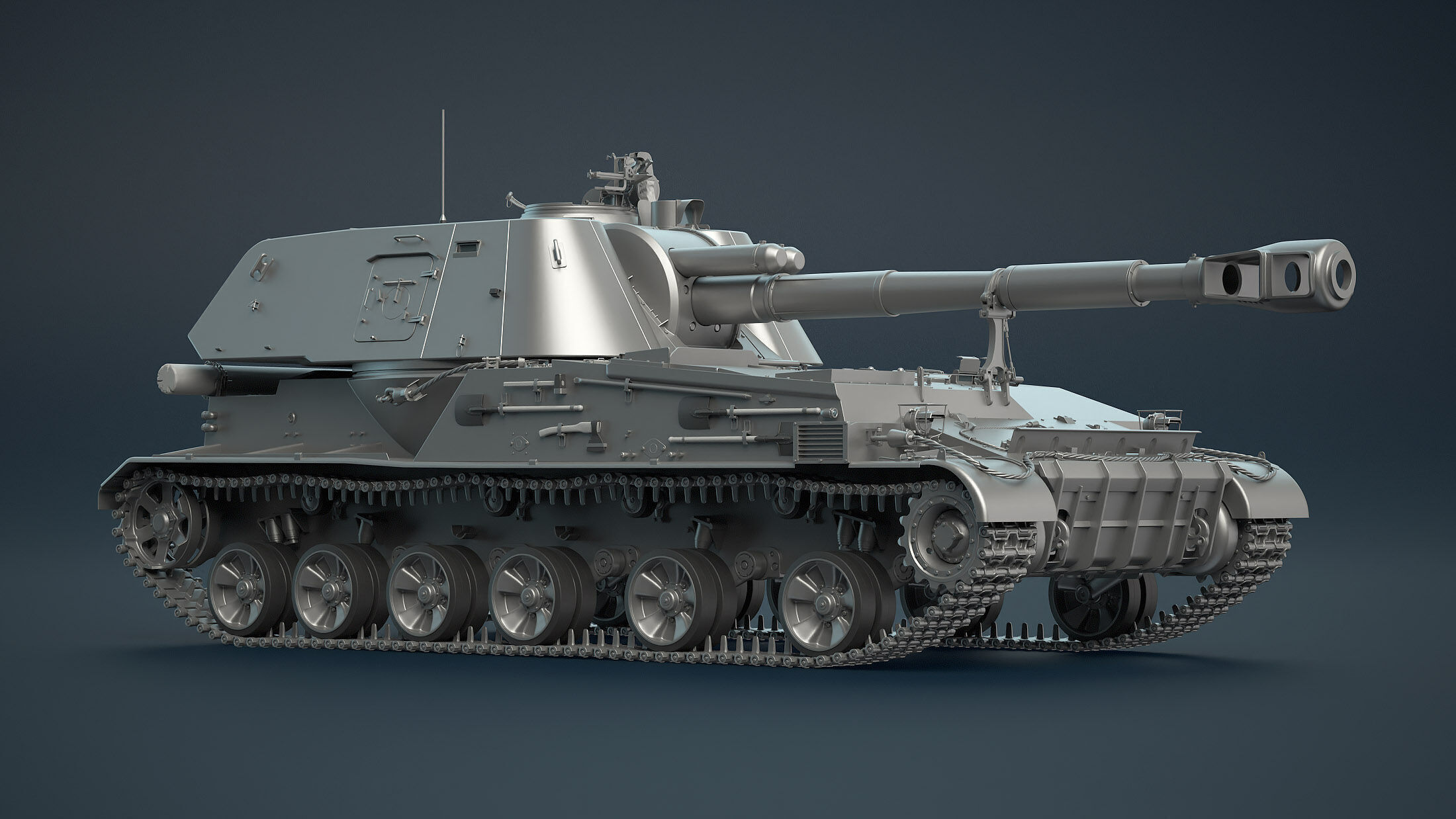 2S3 Akatsiya High-Poly 3D model_6