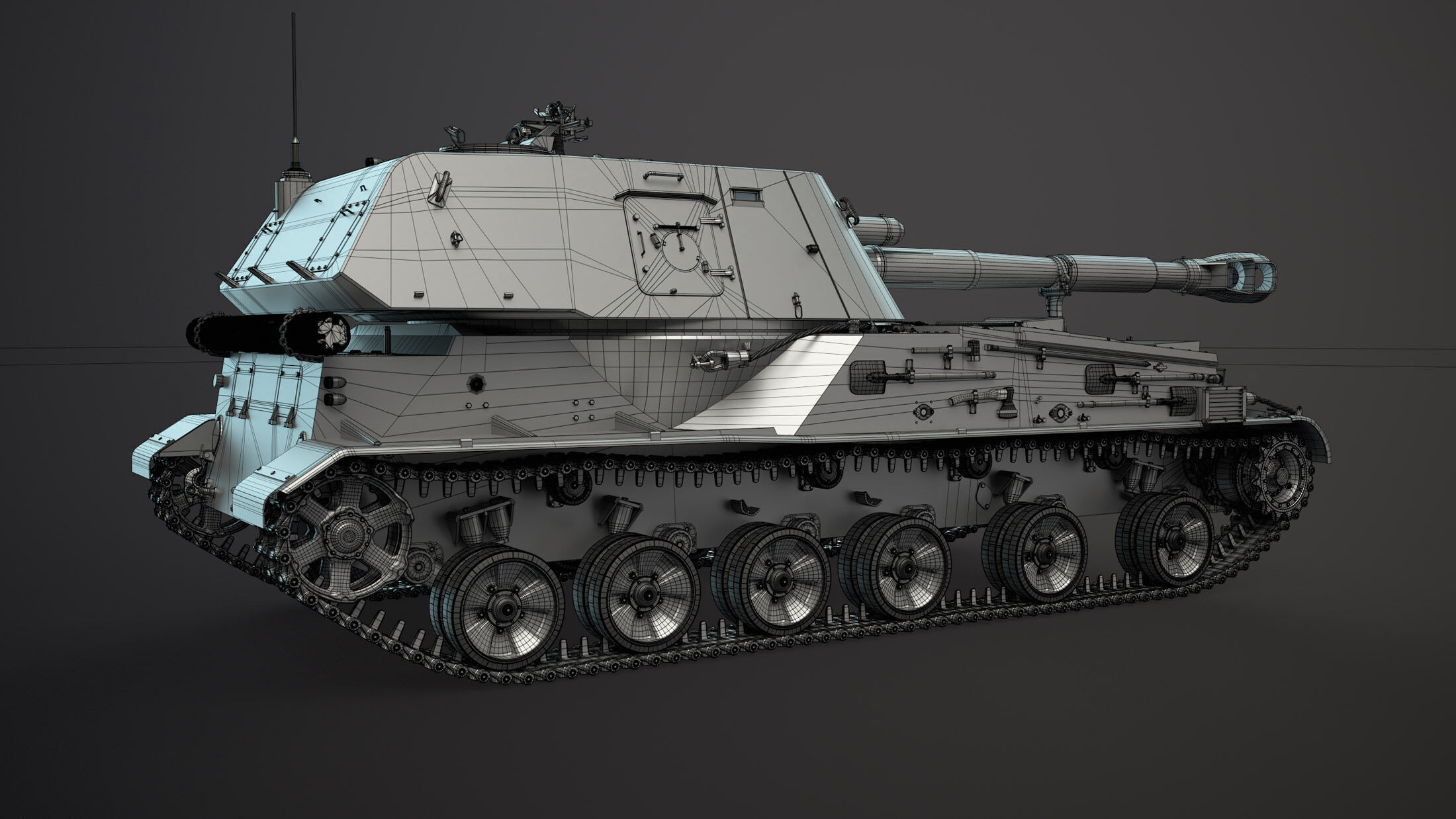 2S3 Akatsiya High-Poly 3D model_11