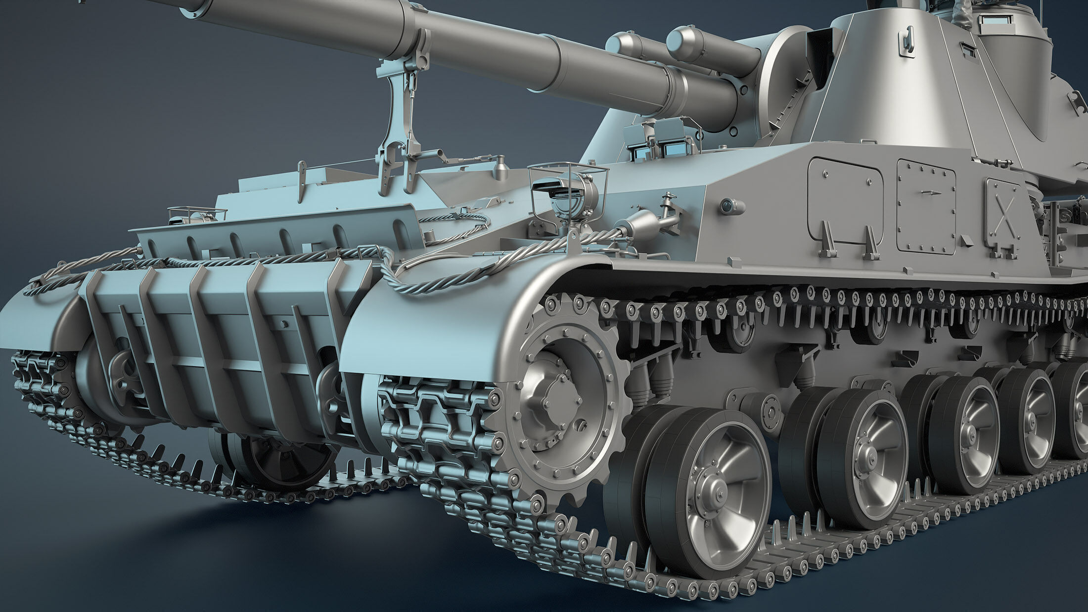2S3 Akatsiya High-Poly 3D model_8