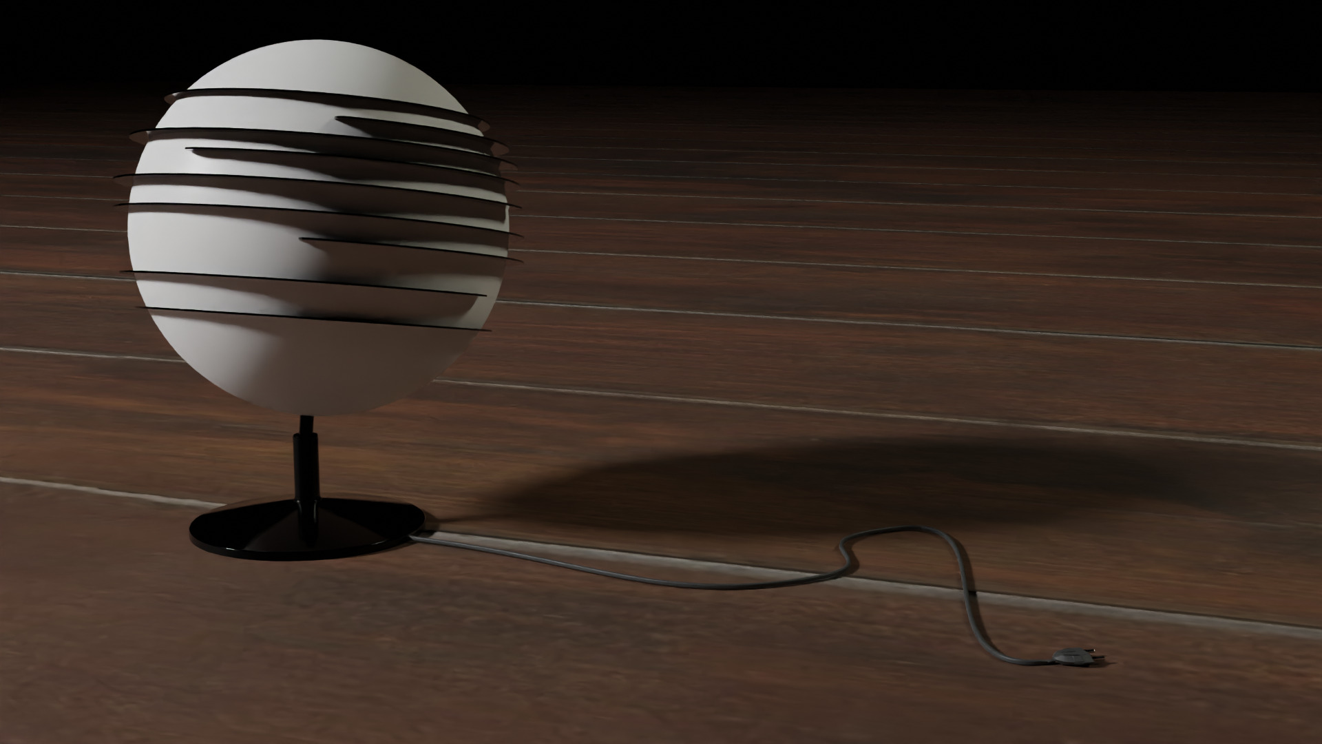 Futuristic Lamp  Low-poly 3D model_2