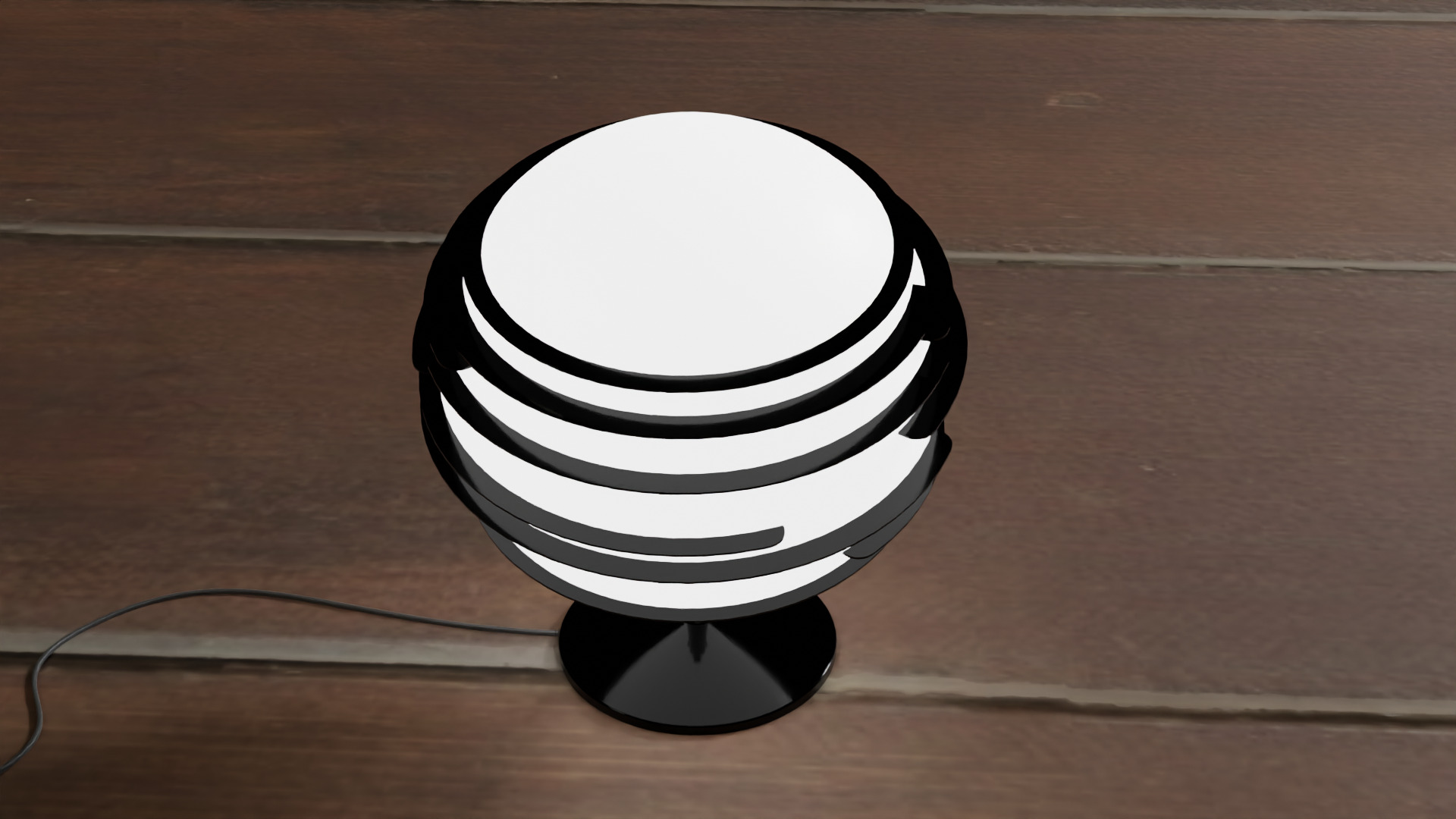 Futuristic Lamp  Low-poly 3D model_7