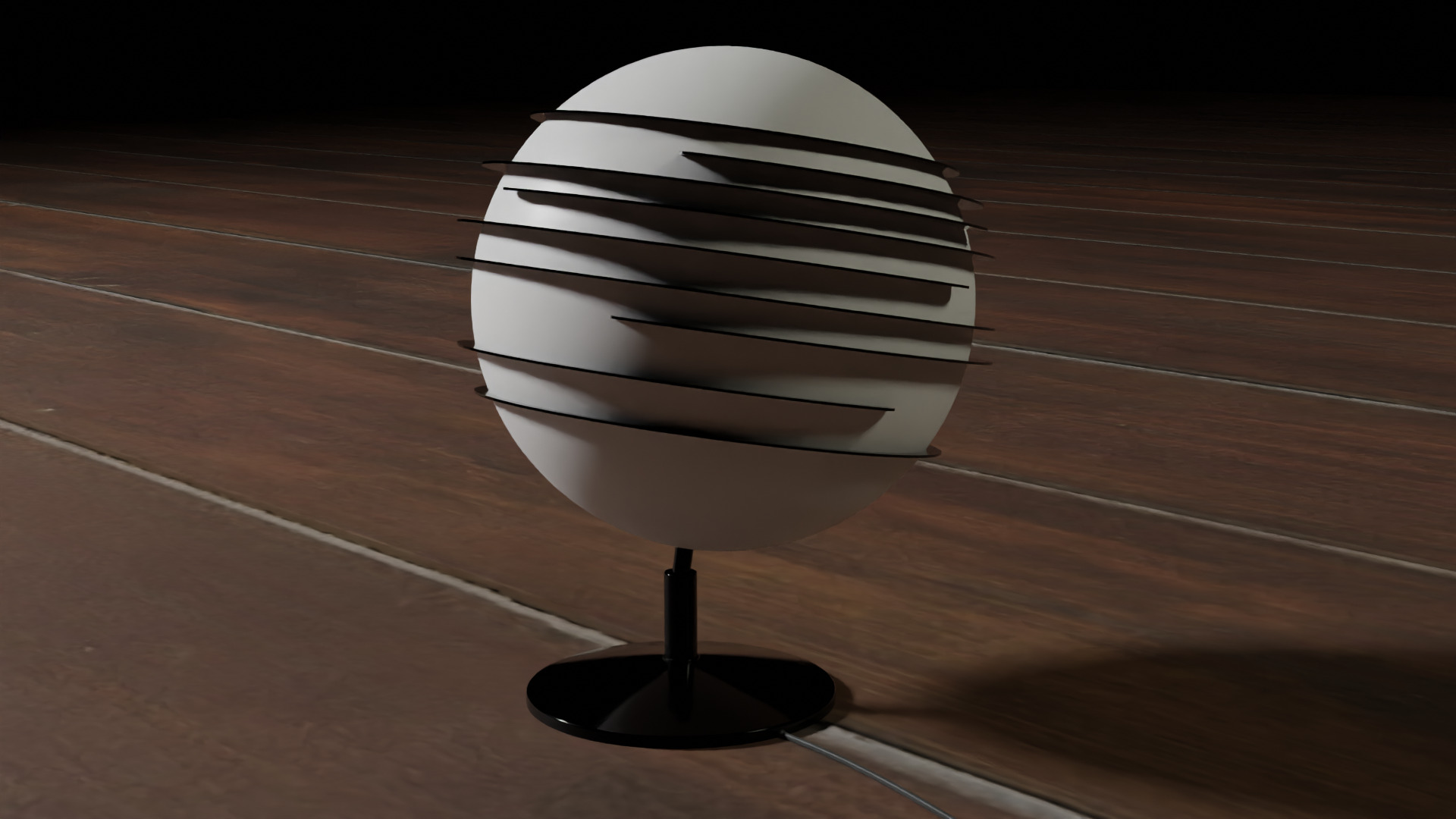 Futuristic Lamp  Low-poly 3D model_4