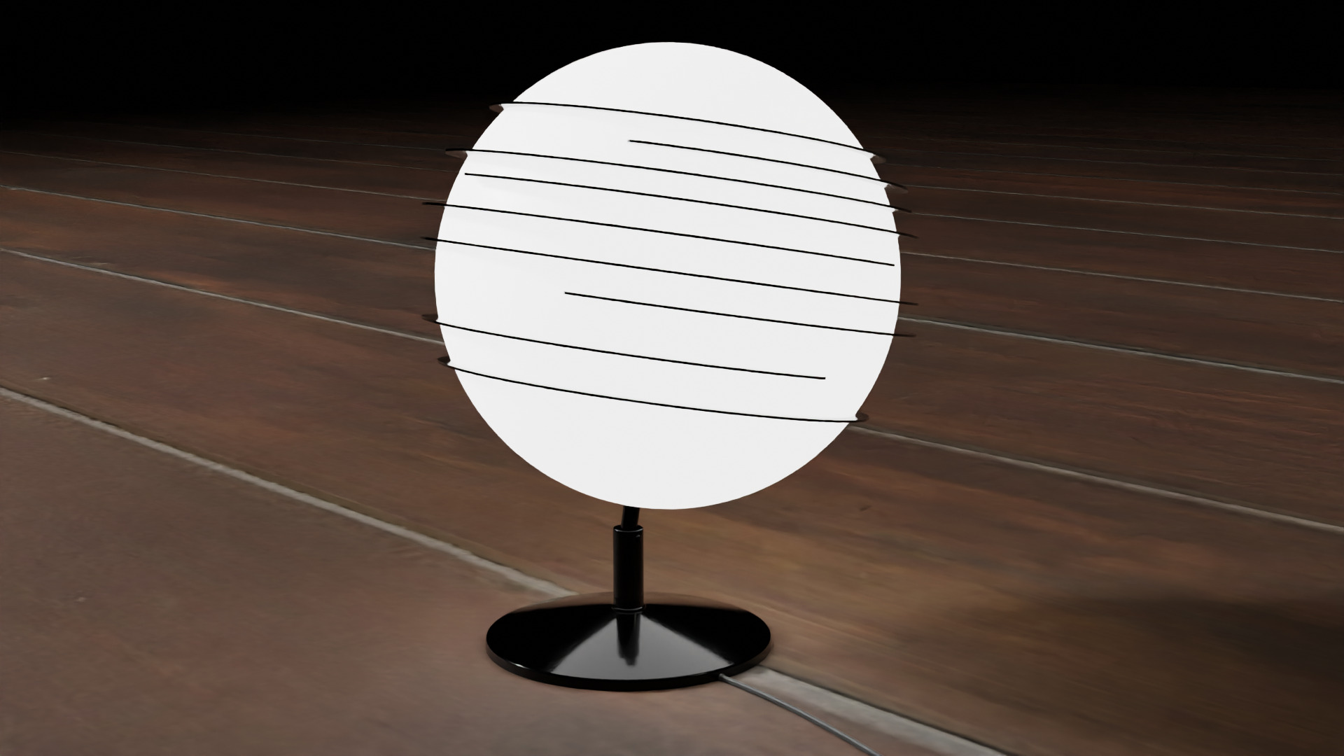 Futuristic Lamp  Low-poly 3D model_5