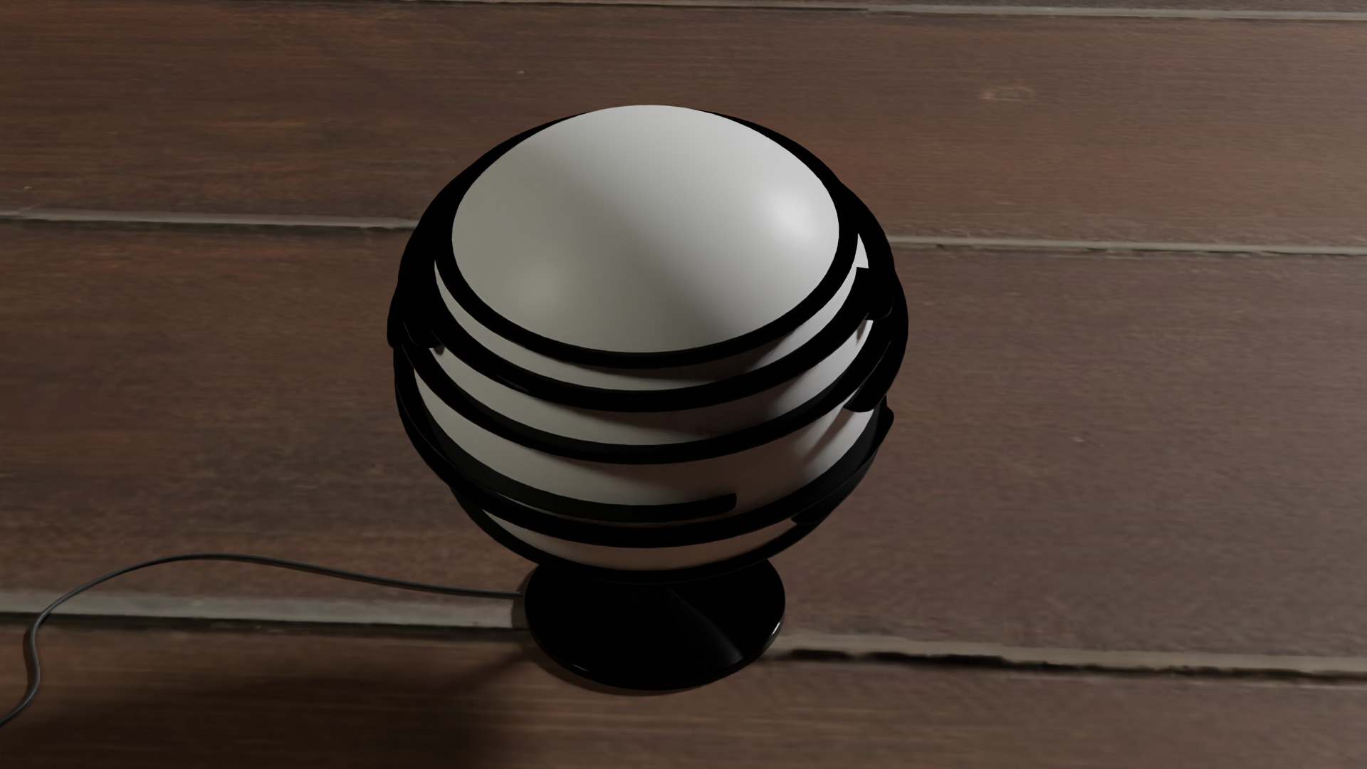 Futuristic Lamp  Low-poly 3D model_8