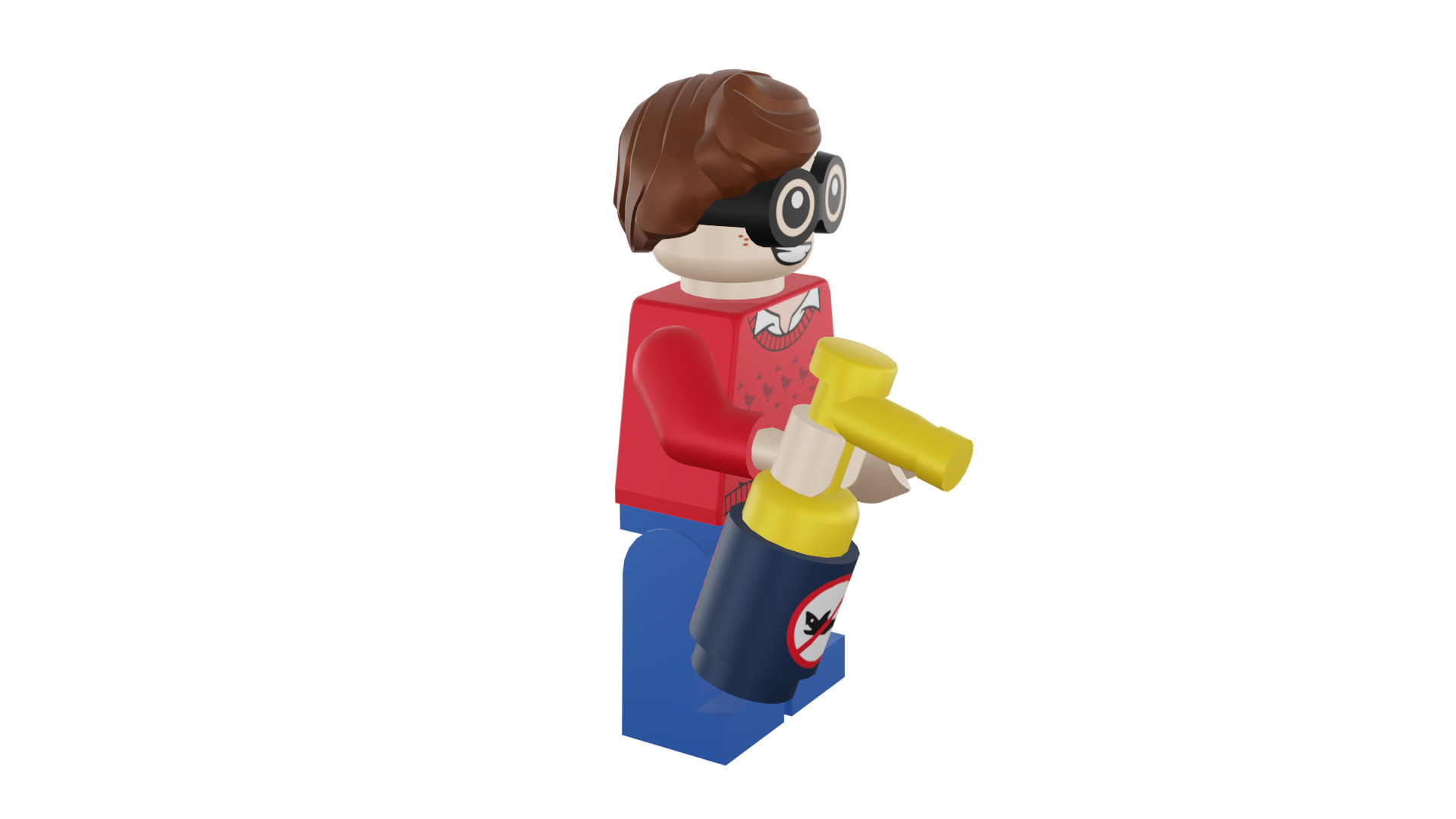 3D print minifigure - 71017-9 Dick Grayson 3D print model_14