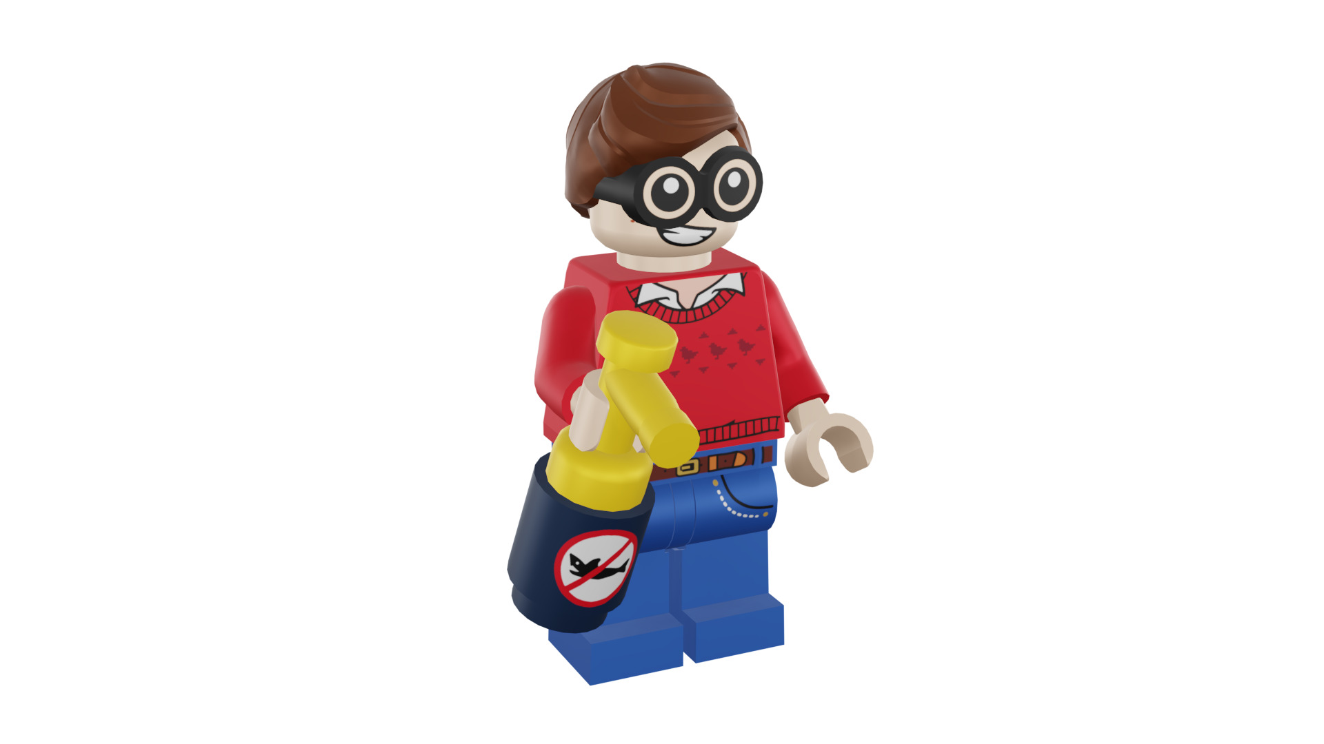3D print minifigure - 71017-9 Dick Grayson 3D print model_10
