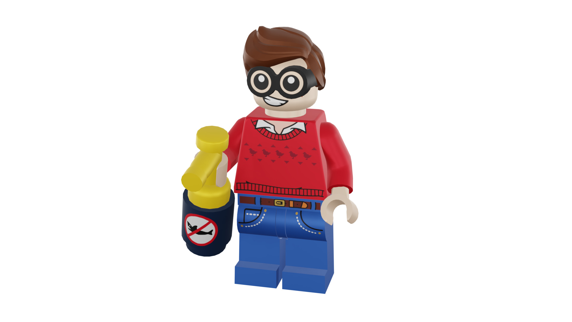 3D print minifigure - 71017-9 Dick Grayson 3D print model_49