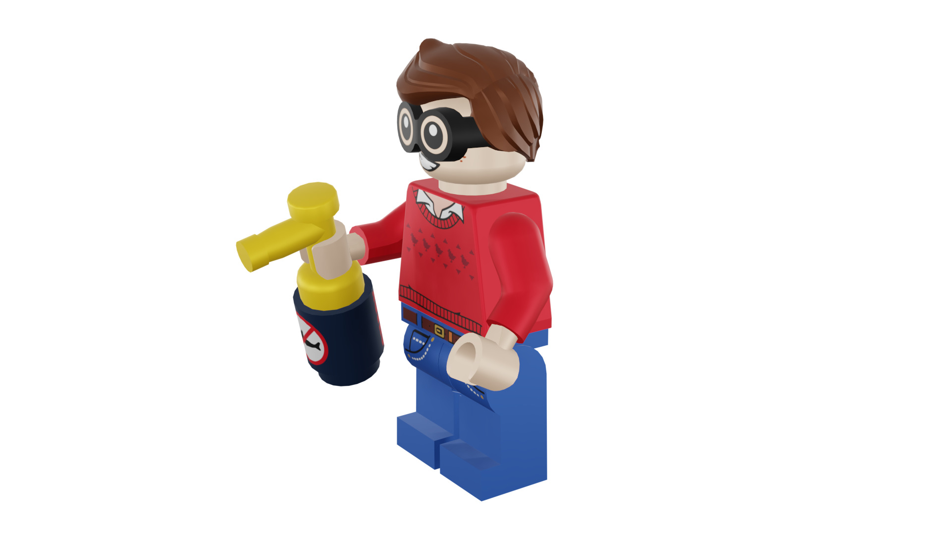 3D print minifigure - 71017-9 Dick Grayson 3D print model_44