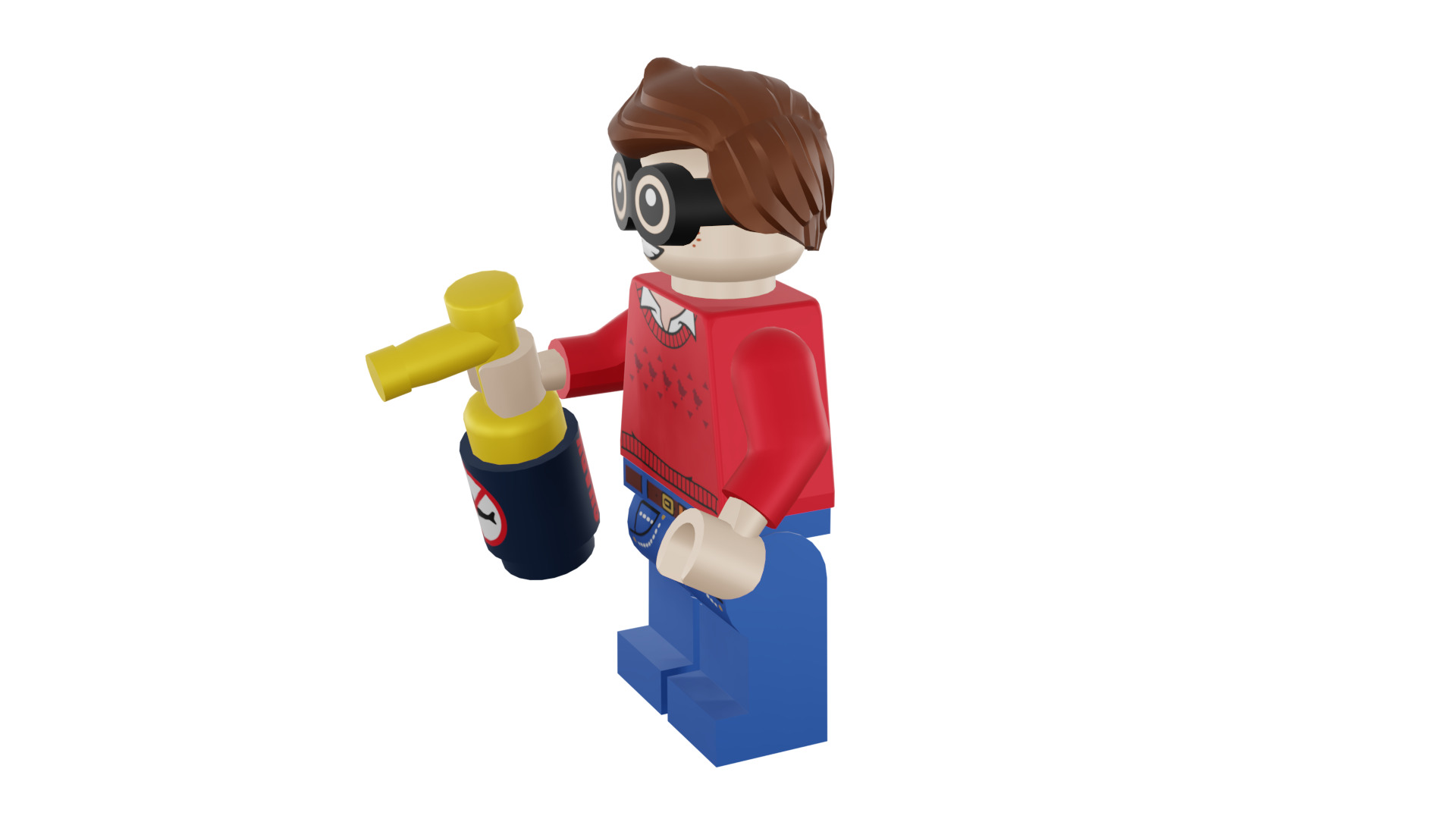 3D print minifigure - 71017-9 Dick Grayson 3D print model_43