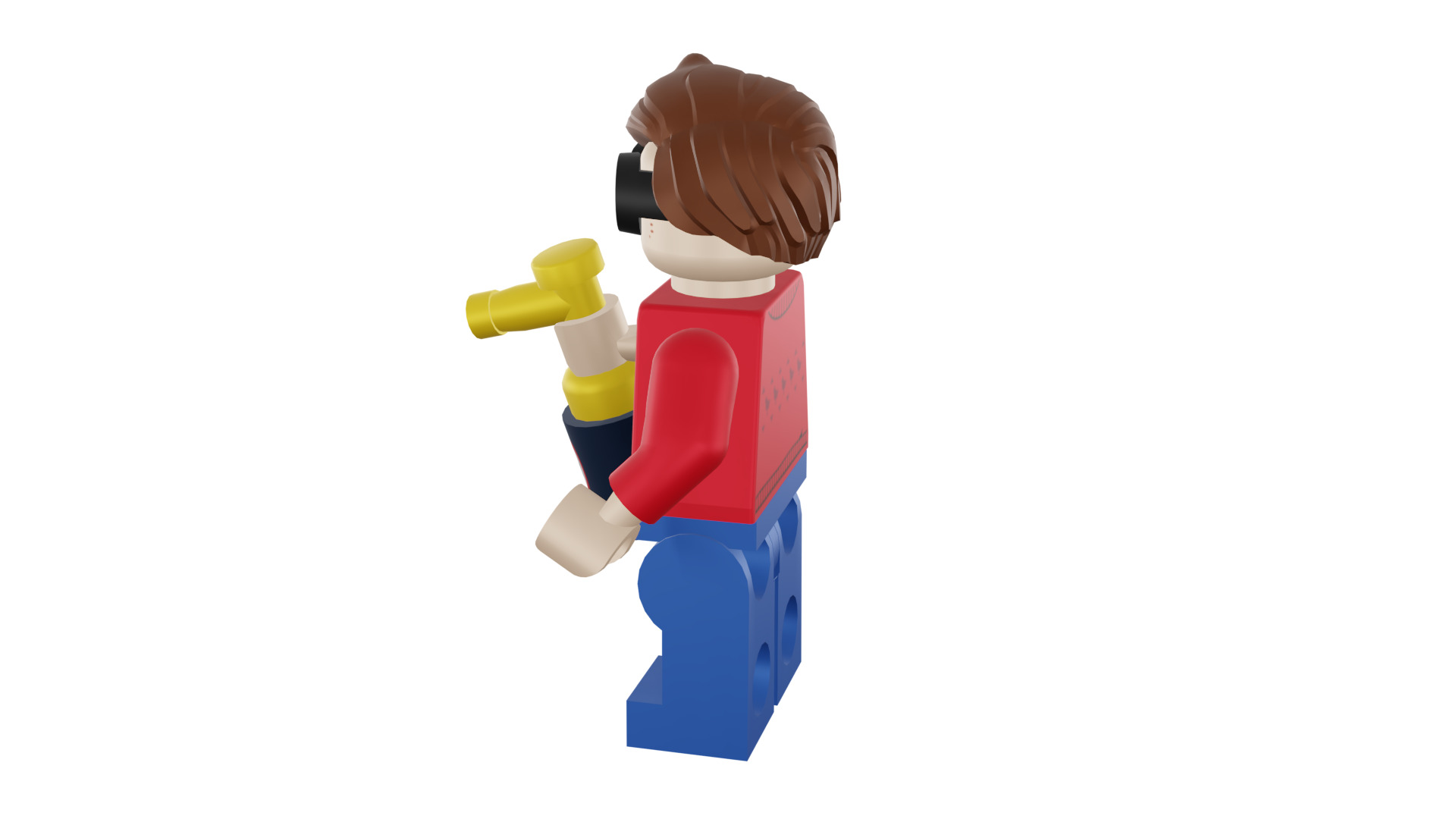 3D print minifigure - 71017-9 Dick Grayson 3D print model_38