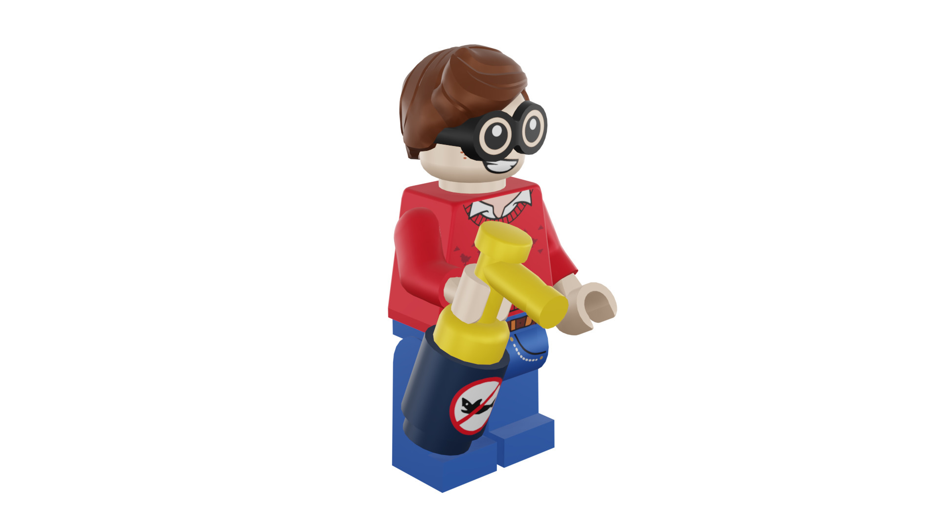 3D print minifigure - 71017-9 Dick Grayson 3D print model_12