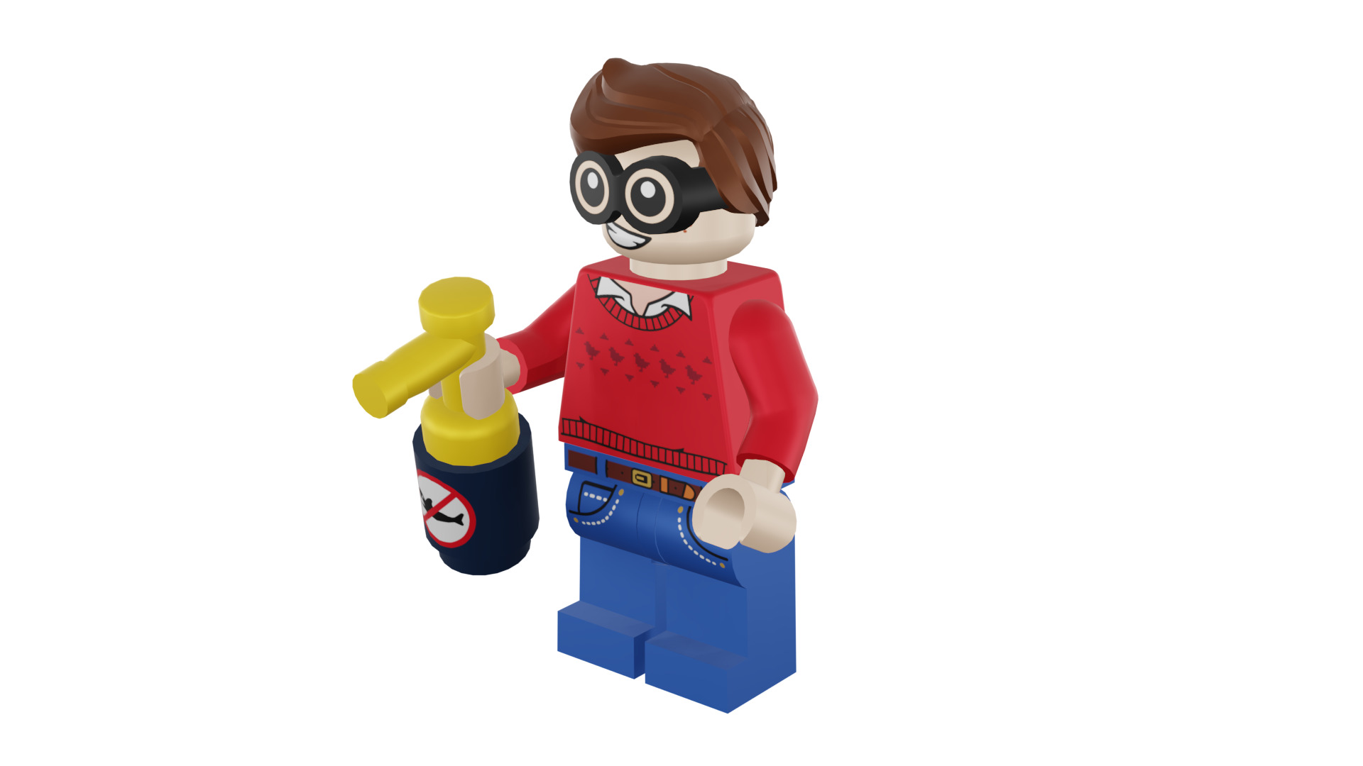 3D print minifigure - 71017-9 Dick Grayson 3D print model_46