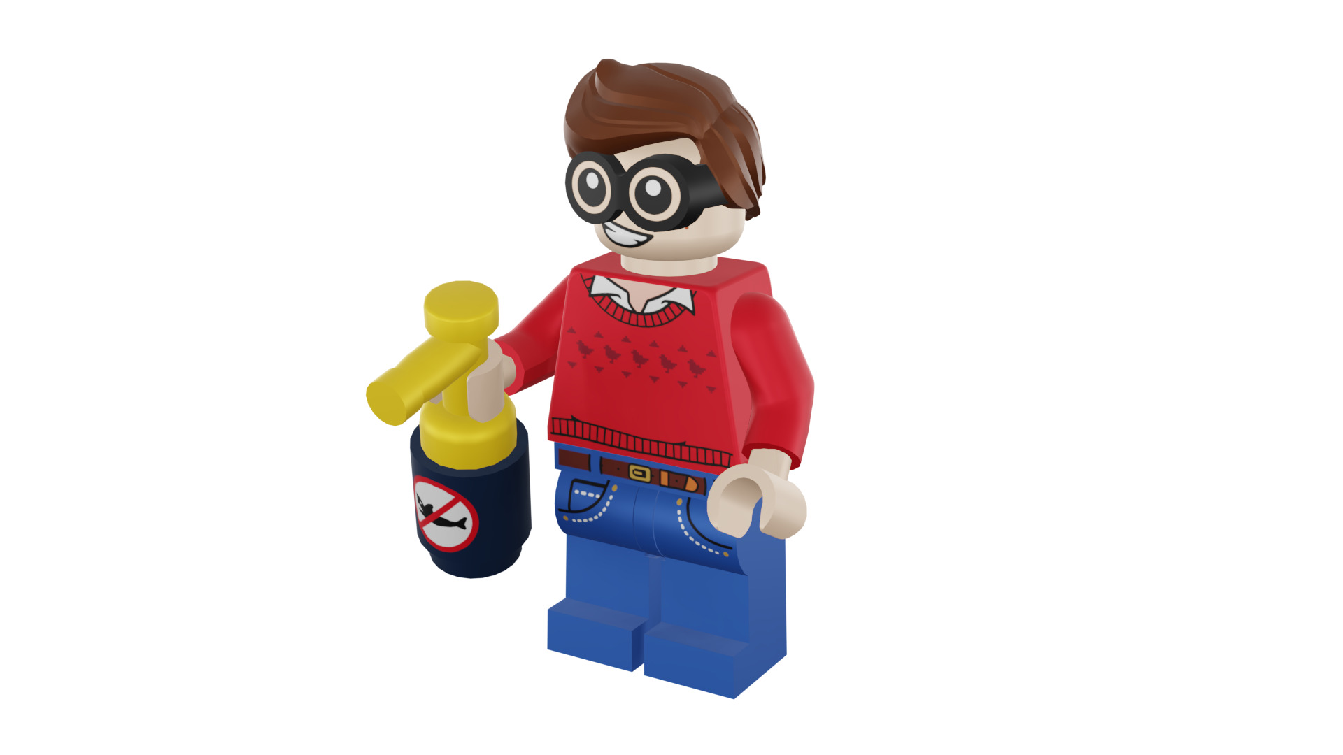 3D print minifigure - 71017-9 Dick Grayson 3D print model_47
