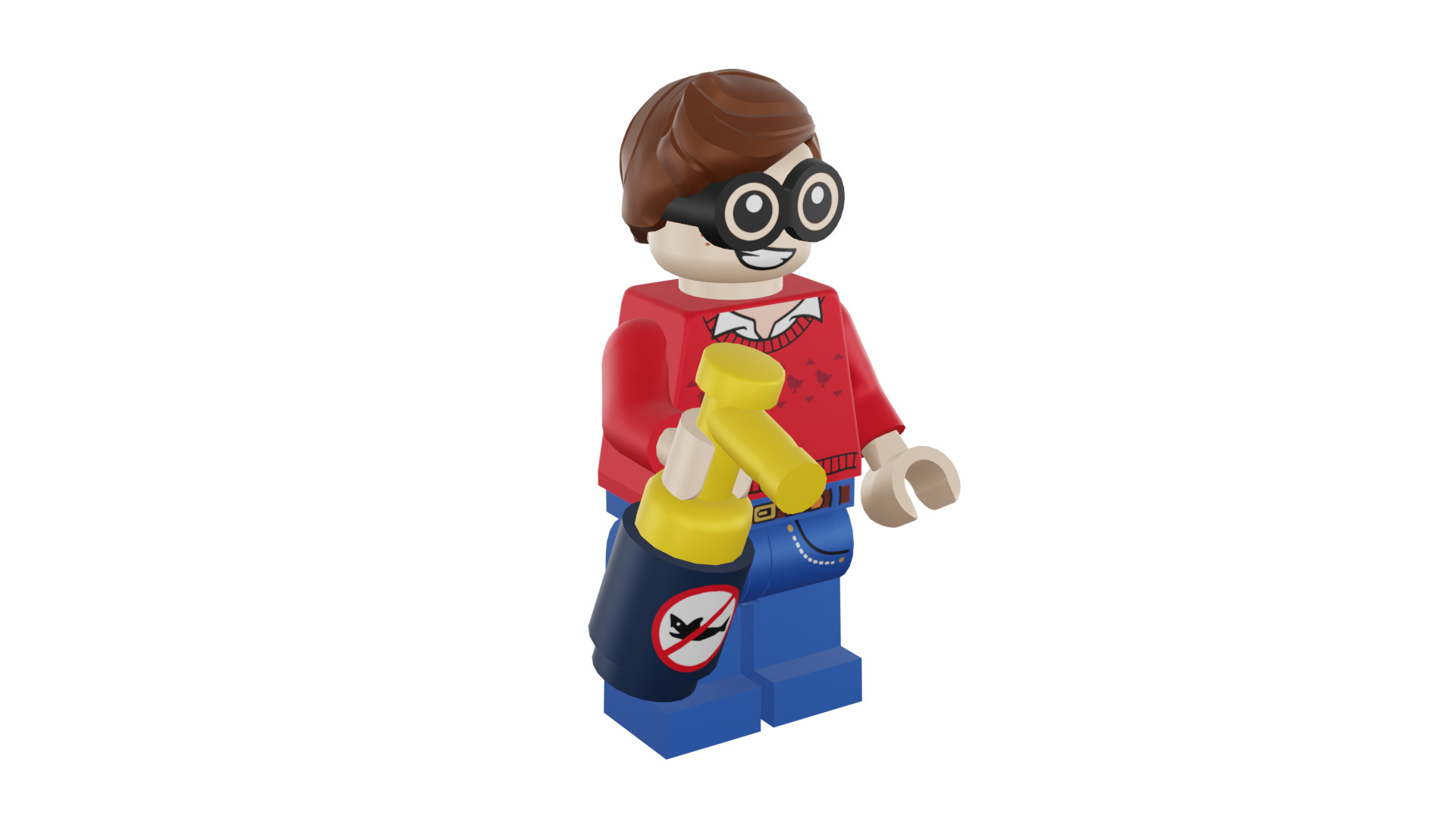 3D print minifigure - 71017-9 Dick Grayson 3D print model_11
