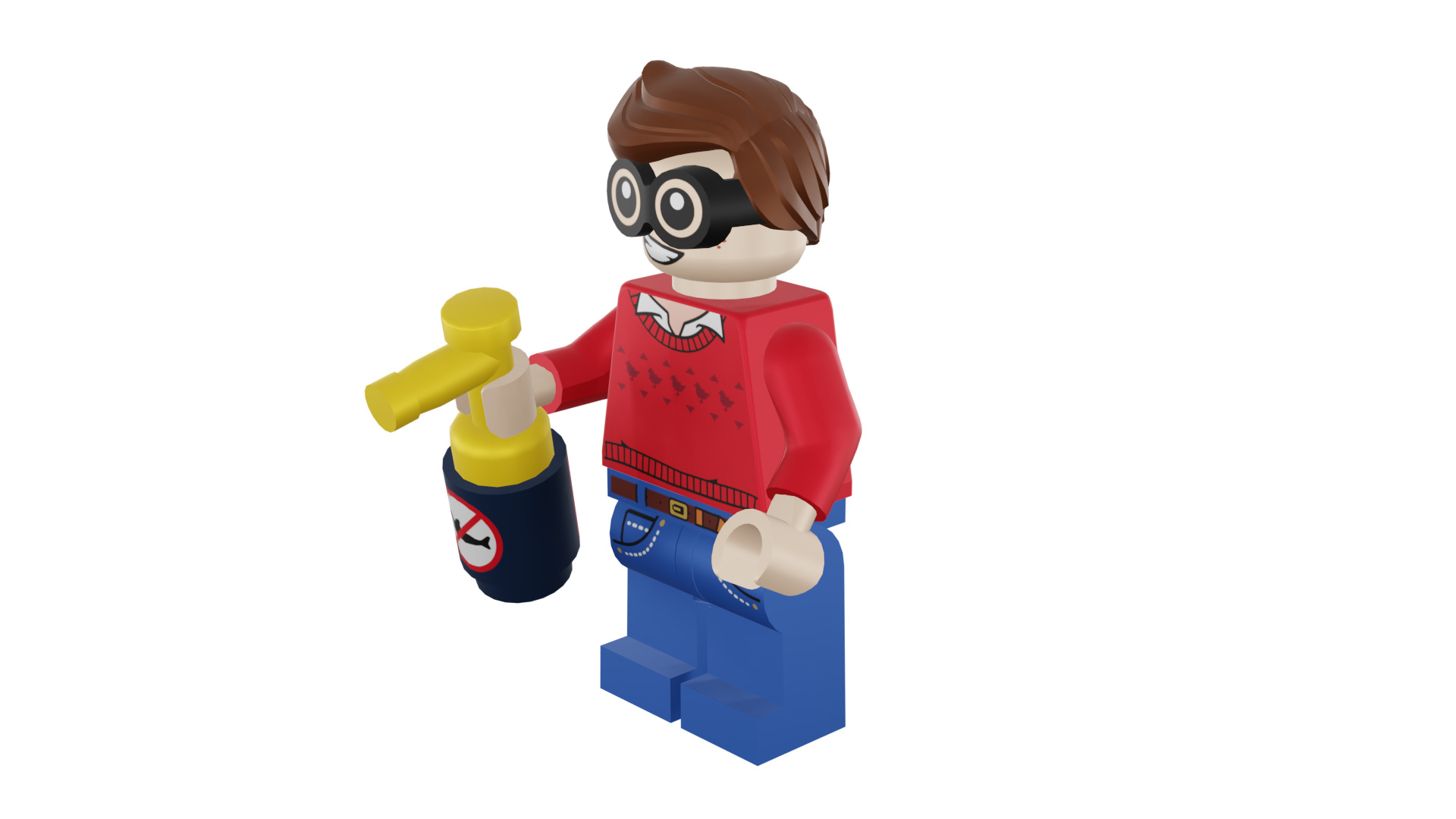3D print minifigure - 71017-9 Dick Grayson 3D print model_45