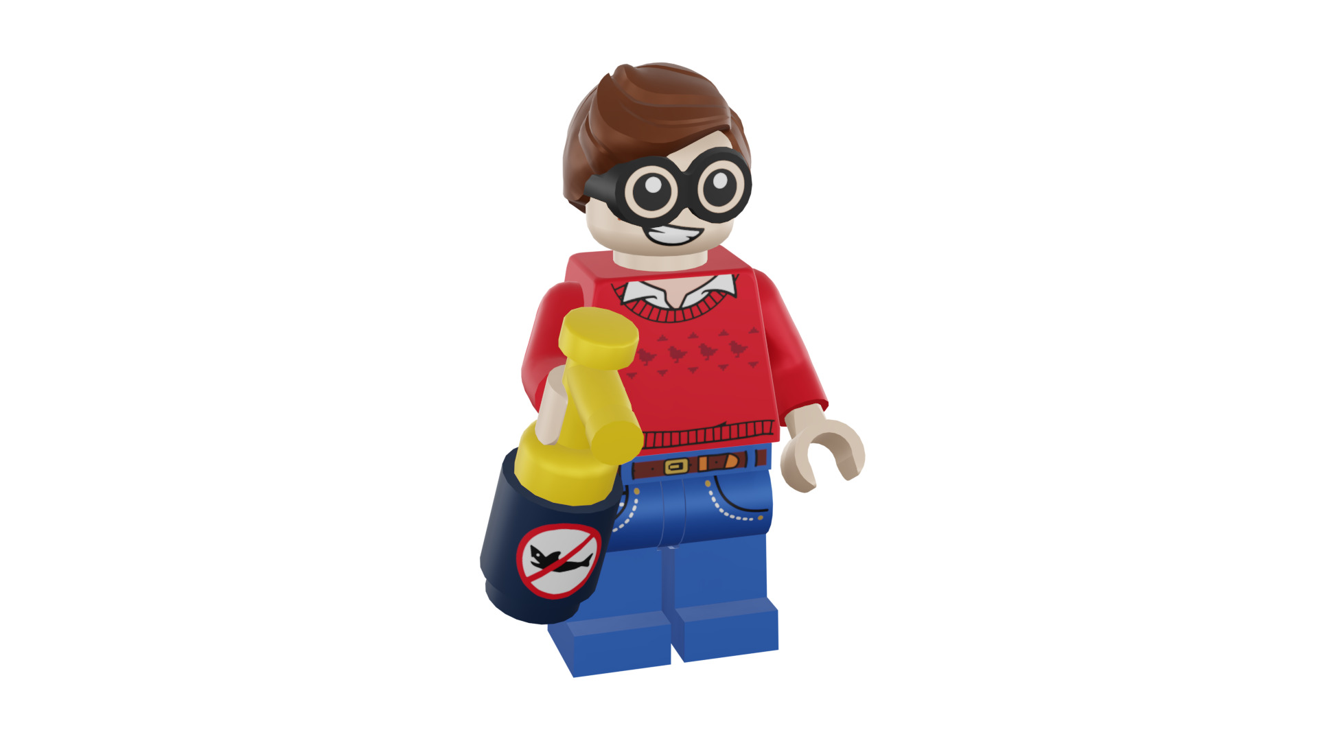 3D print minifigure - 71017-9 Dick Grayson 3D print model_9