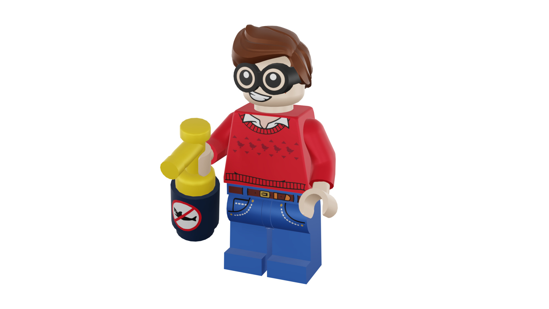 3D print minifigure - 71017-9 Dick Grayson 3D print model_48