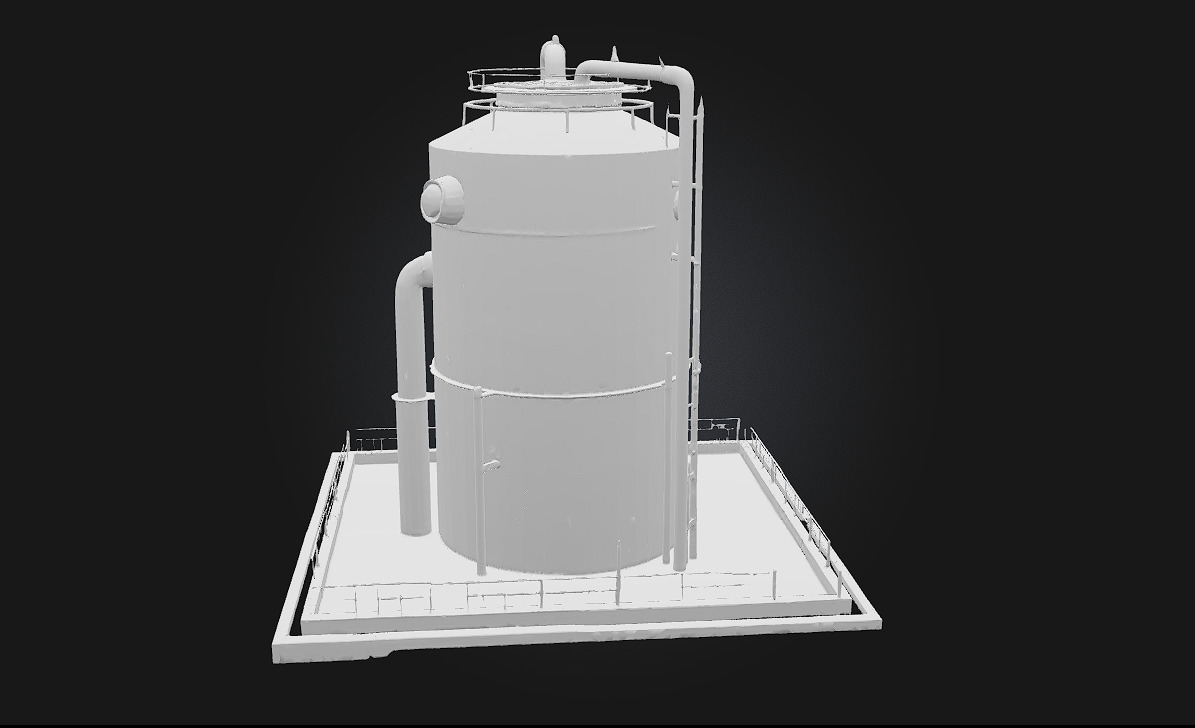 Rusty Silo Weathered Giant of the Farmland 3D model_8