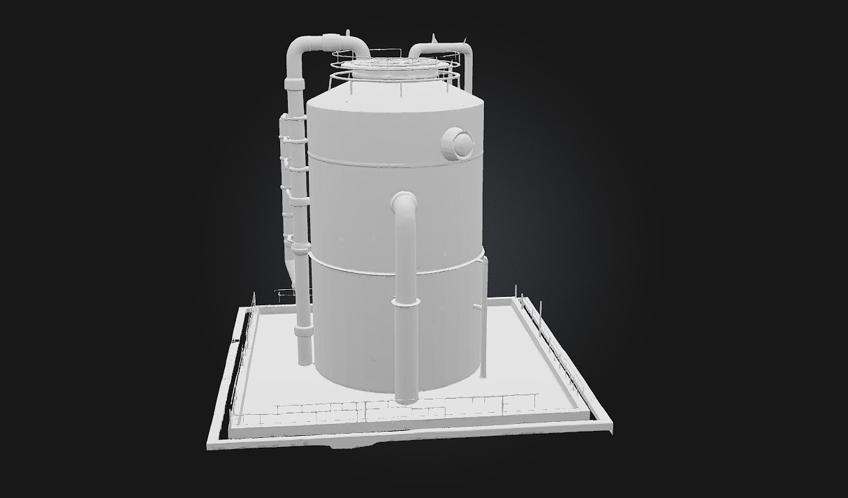 Rusty Silo Weathered Giant of the Farmland 3D model_9
