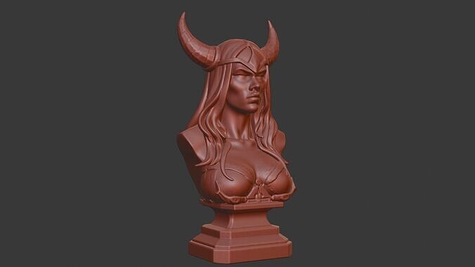 Sylvanas Windrunner Head Bust 3D STL Printable - 3D Model STL  3D print model