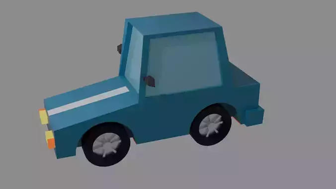 low-poly car