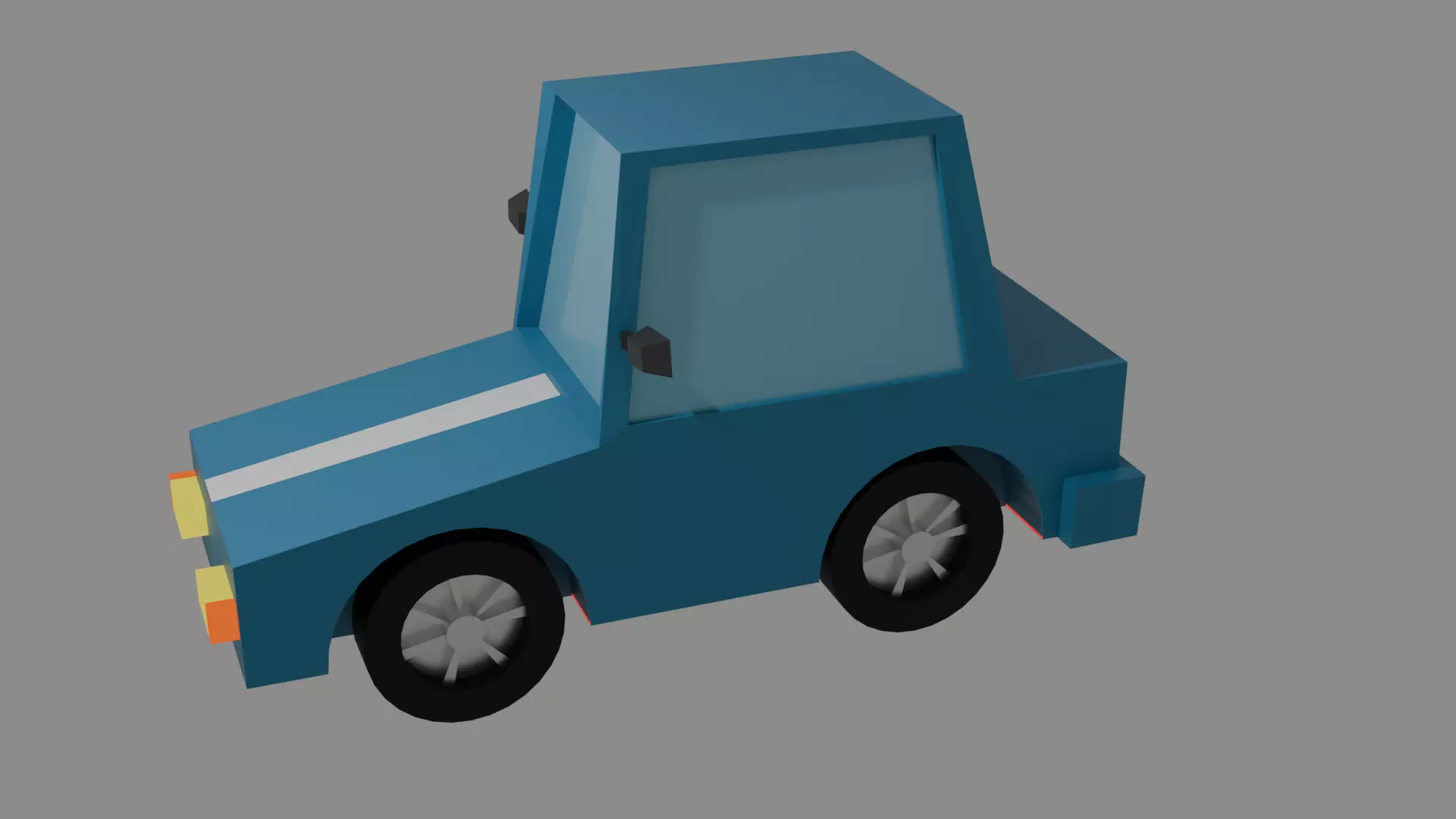 low-poly car Low-poly 3D model_0