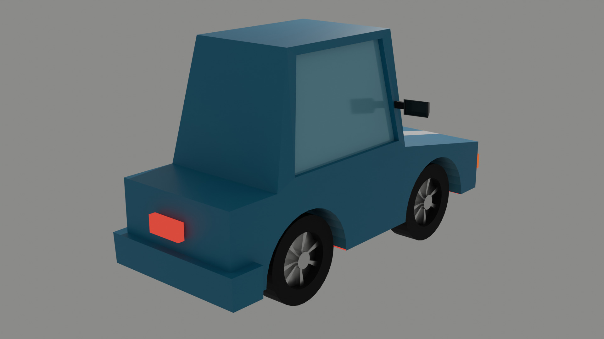 low-poly car Low-poly 3D model_3