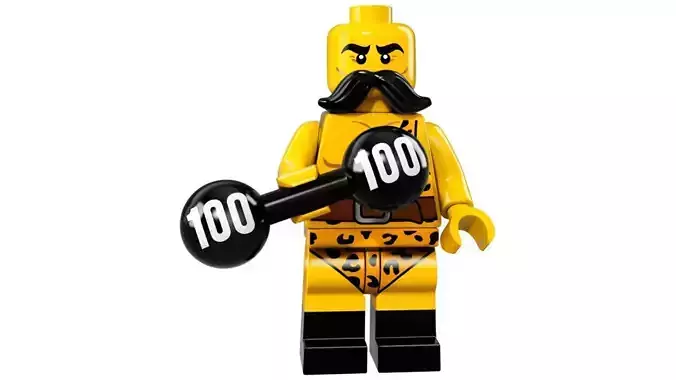 3D print minifigure - 71018-2 Circus Strong Man 3D print model