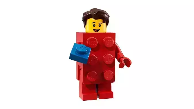 3D print minifigure - 71021-2 Brick Suit Guy