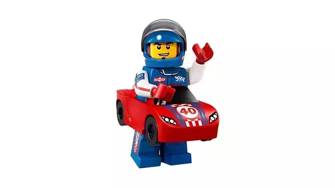 3D print minifigure - 71021-13 Race Car Guy