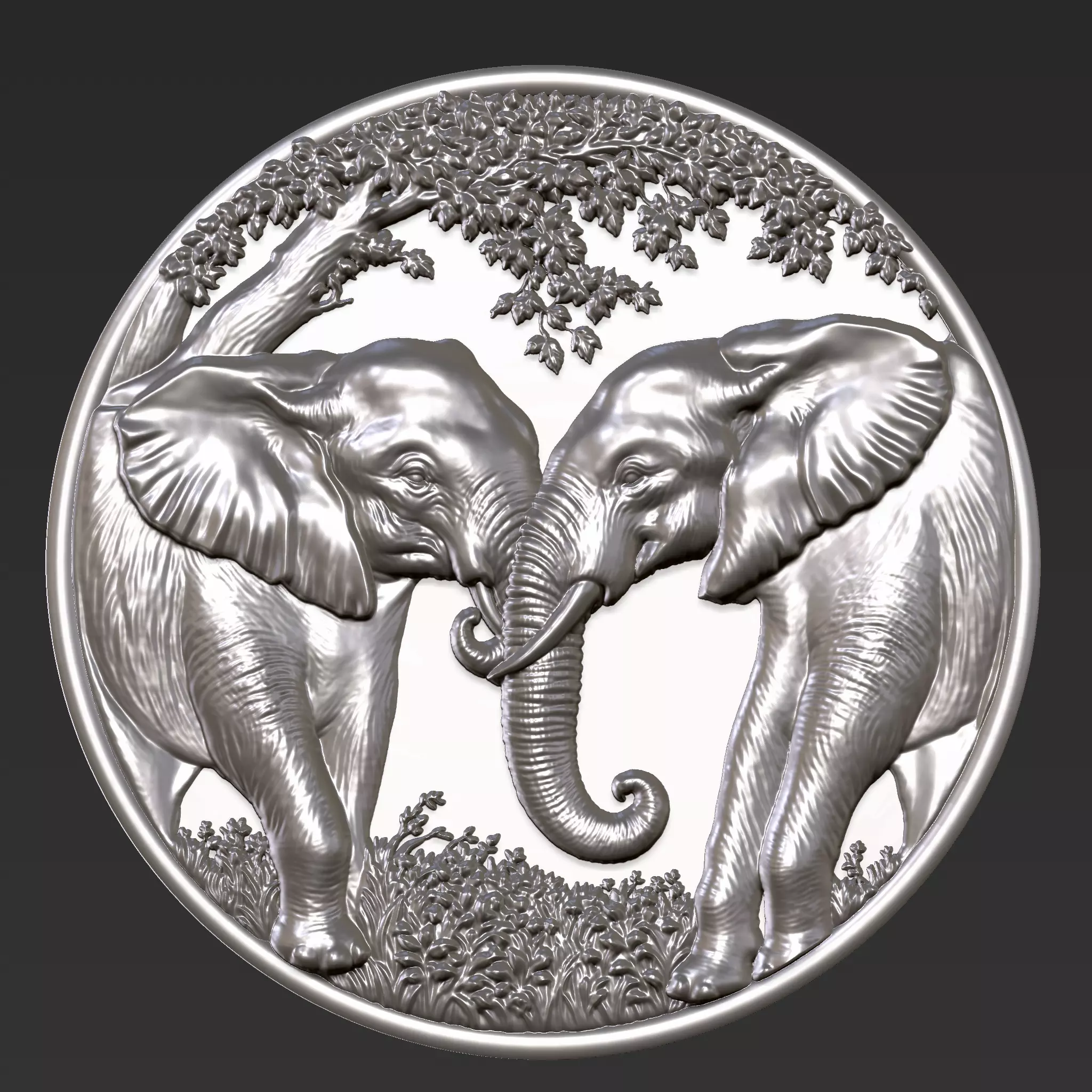 Elephants A52 3D print model