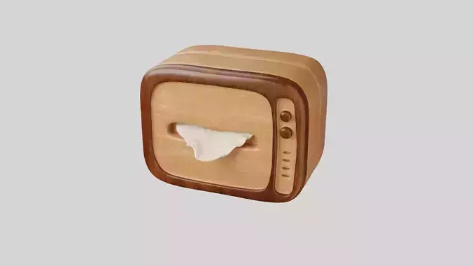Tissue Box - Retro Tv