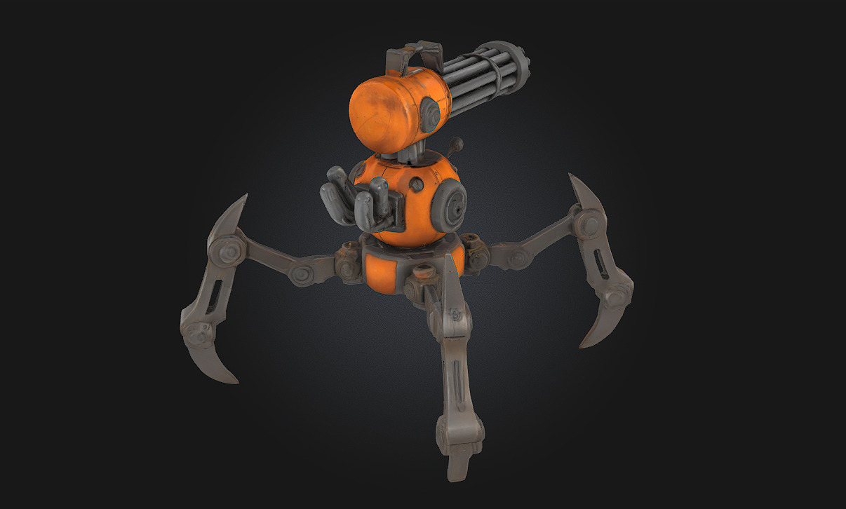 Mech-Sentry Defender Automated Guardian of the Future 3D model_2