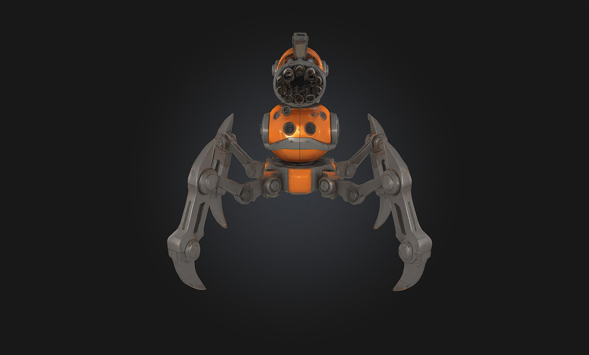Mech-Sentry Defender Automated Guardian of the Future 3D model_6