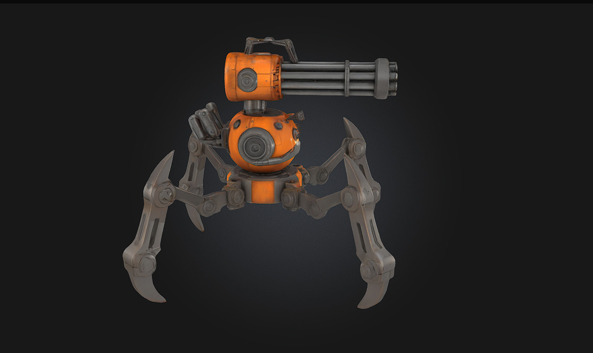 Mech-Sentry Defender Automated Guardian of the Future 3D model_5