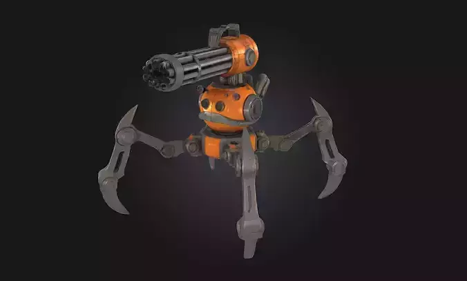 Mech-Sentry Defender Automated Guardian of the Future 3D model Mech-Sentry Defender Automated Guardian of the Future 3D model