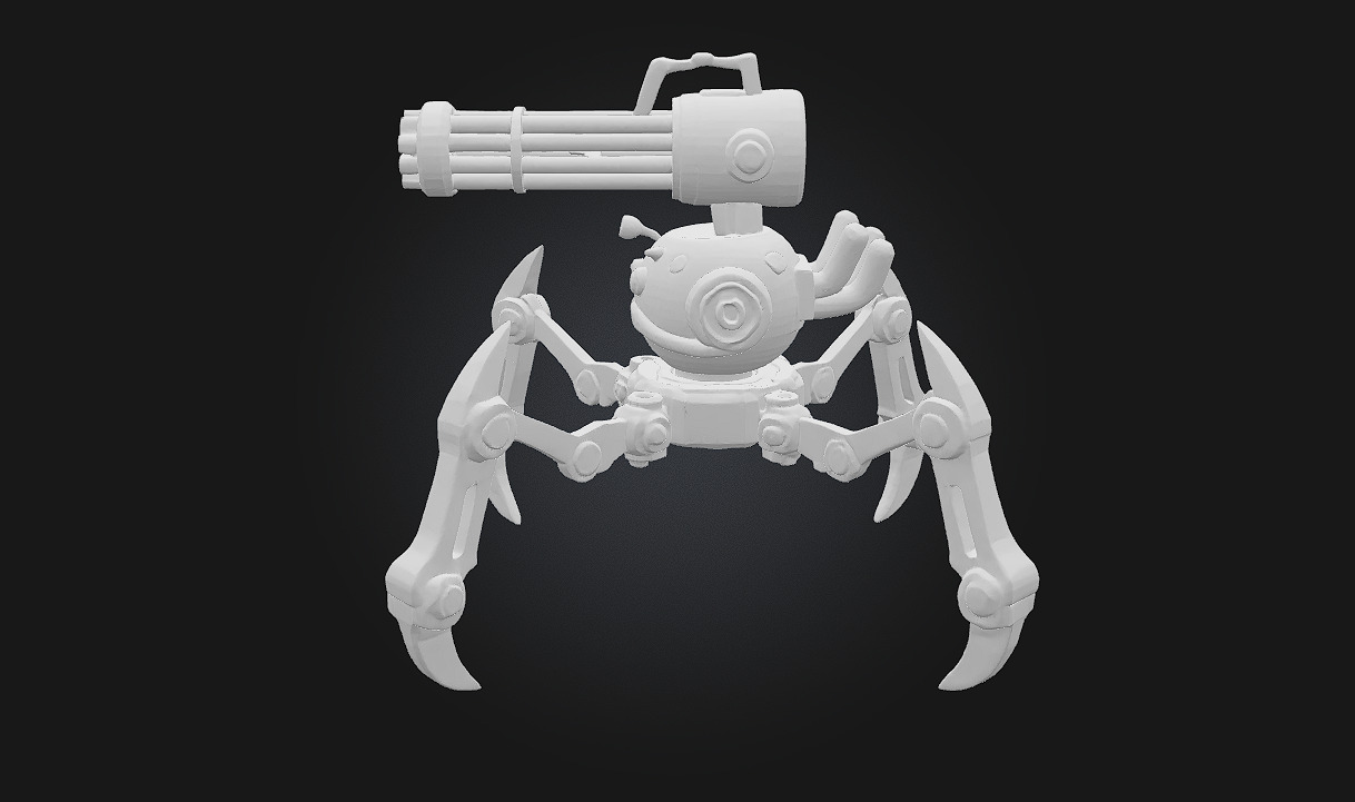 Mech-Sentry Defender Automated Guardian of the Future 3D model_10