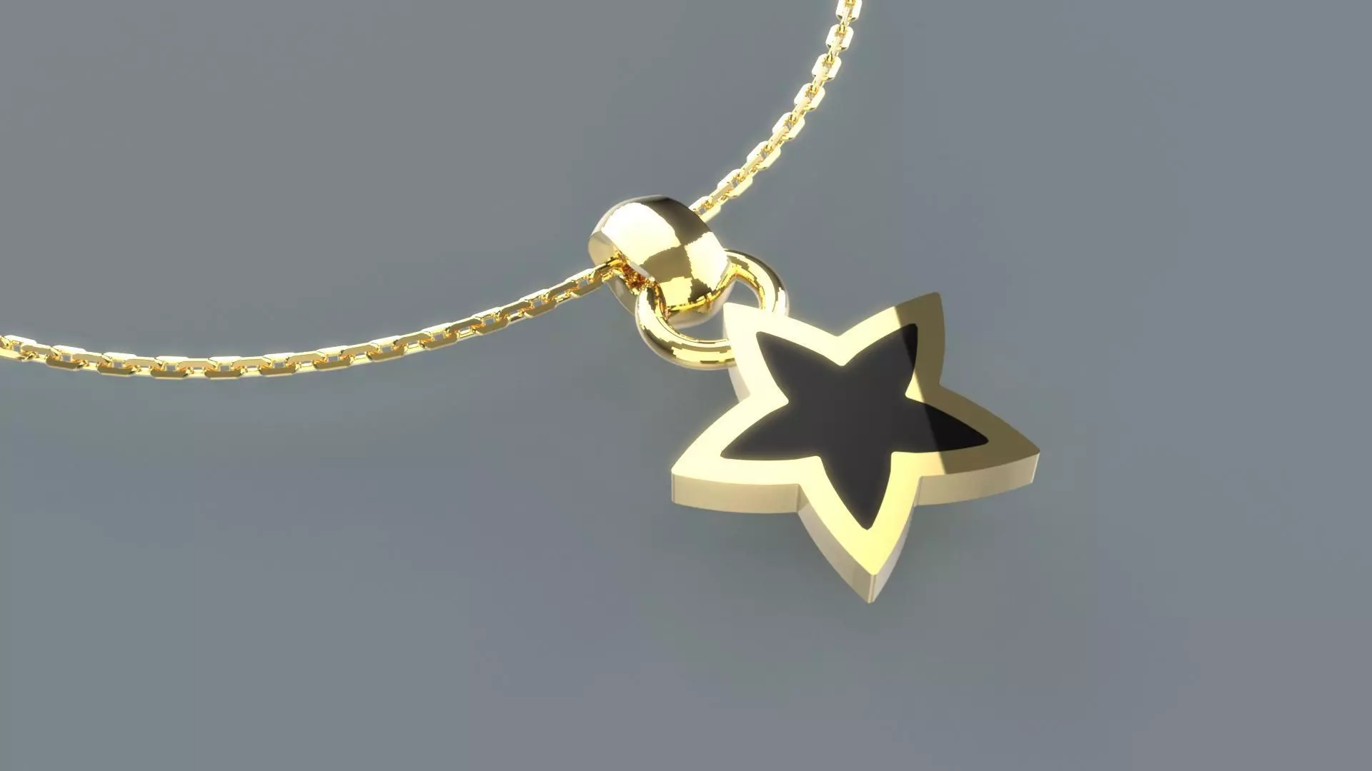 Star pendant with enamel 3D print model 3D print model