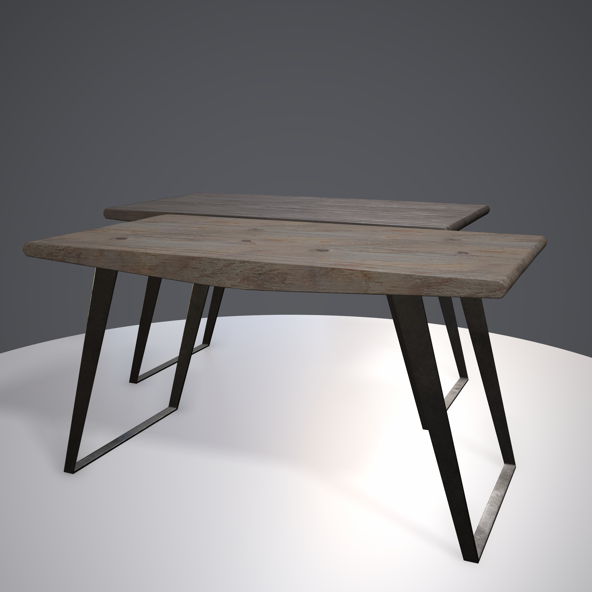 Table ar vr optimized Low-poly 3D model_4