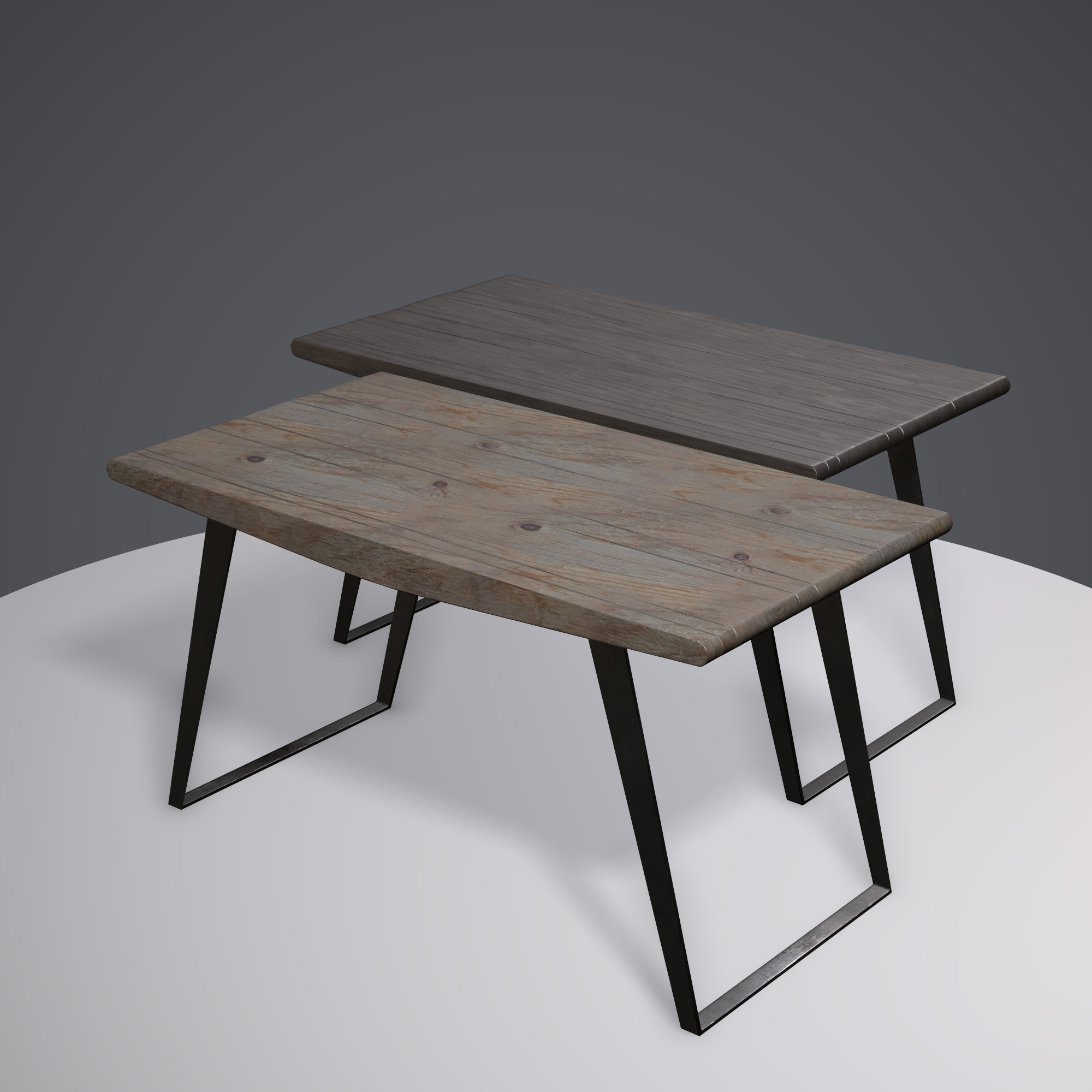 Table ar vr optimized Low-poly 3D model_6