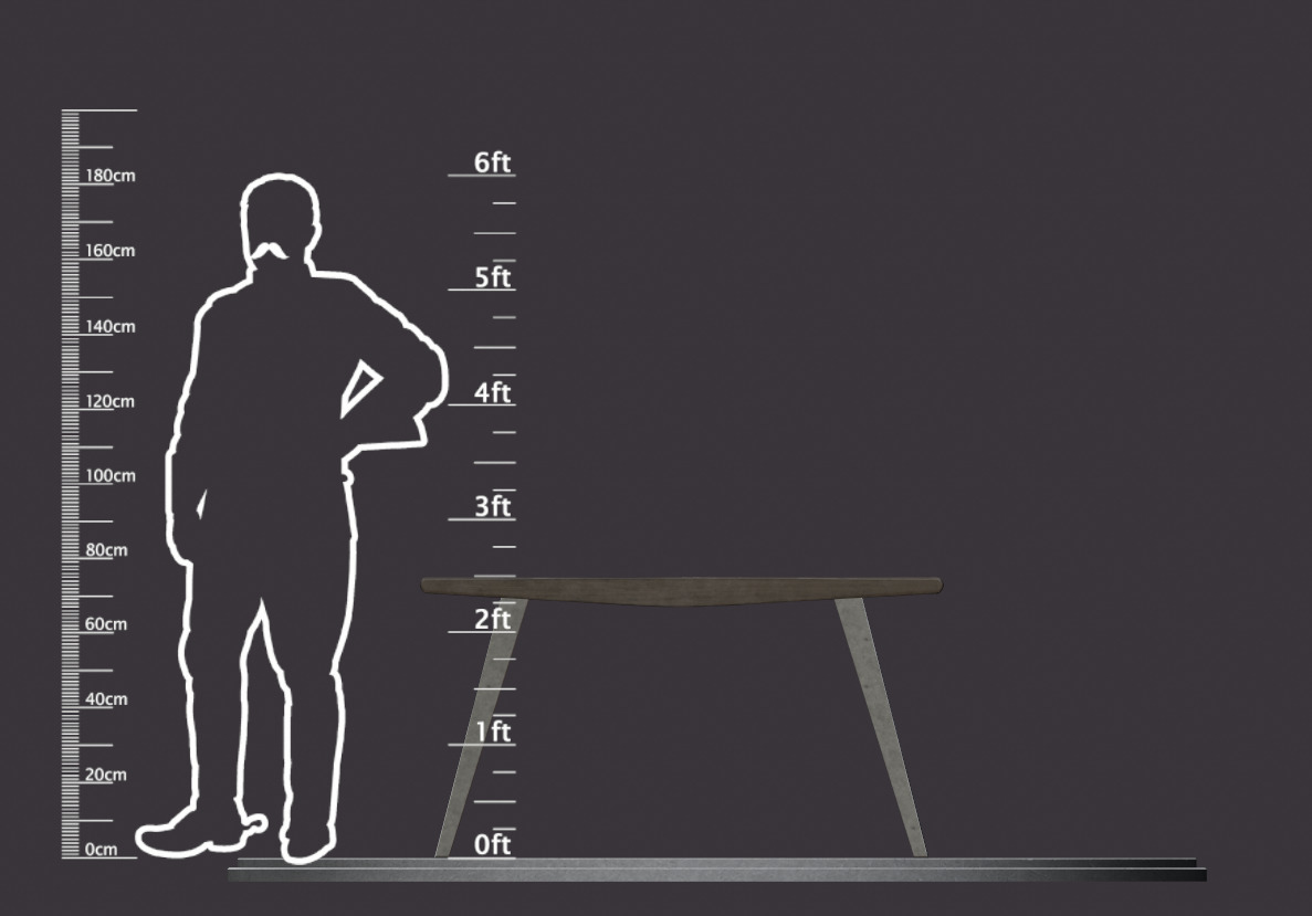 Table ar vr optimized Low-poly 3D model_8