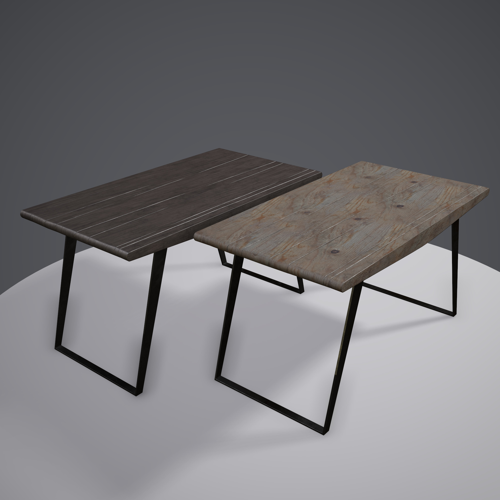 Table ar vr optimized Low-poly 3D model_5